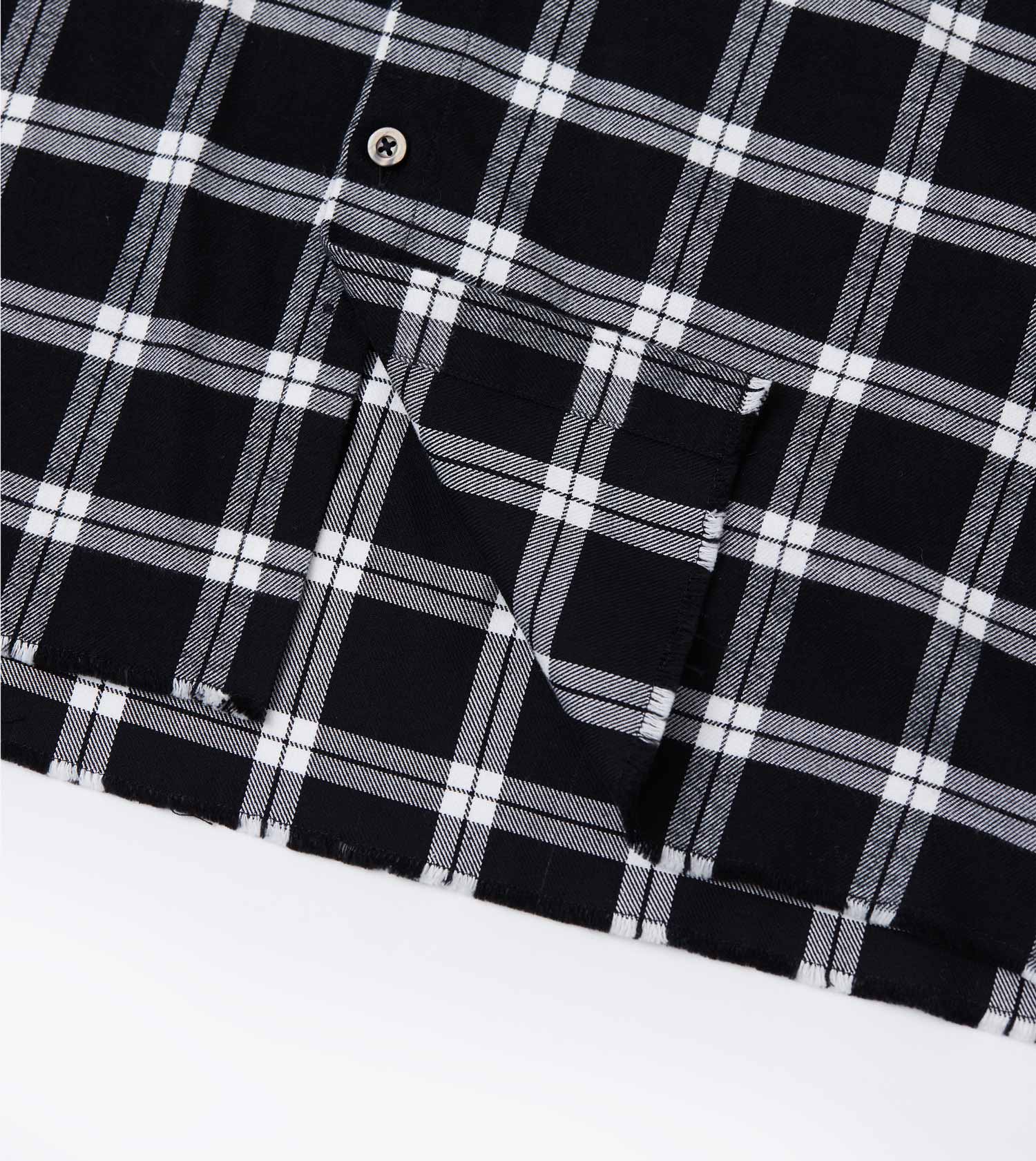 Raw OS Flannel Shirt Black/White