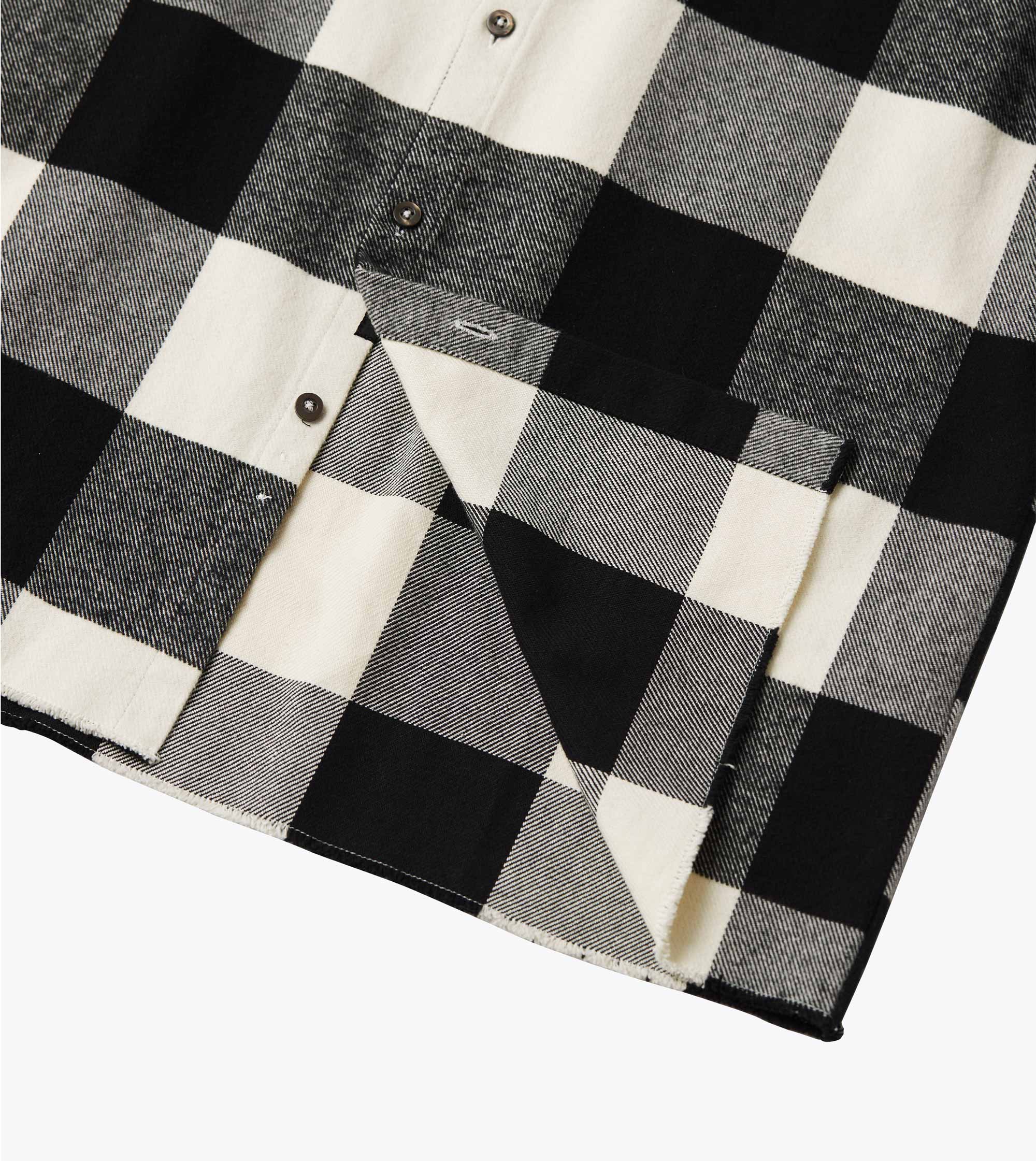 Raw OS Flannel Shirt Black/Vintage White
