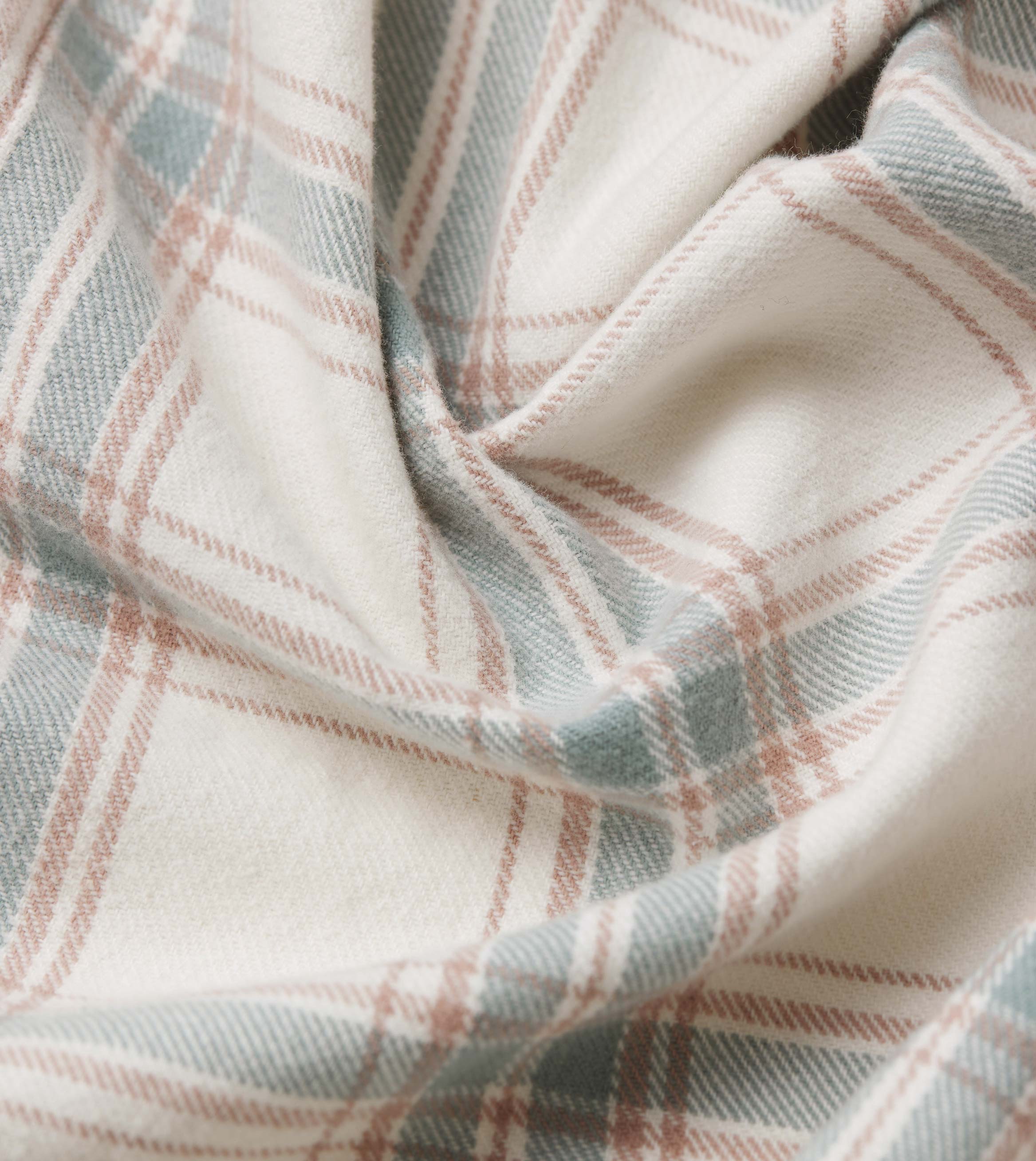 Raw OS Flannel Shirt Vintage White/Lt Blue