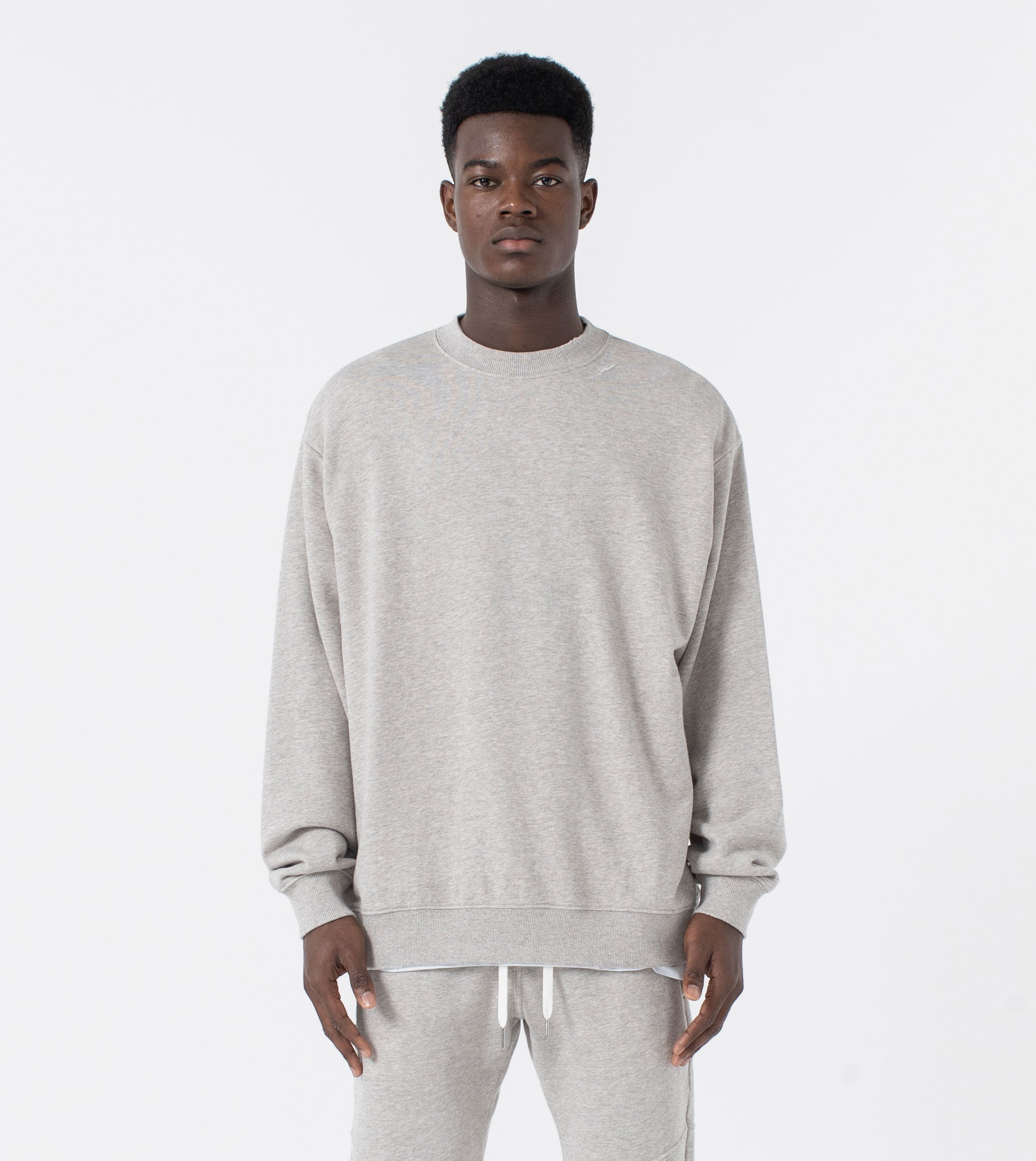 Ripped Orgo Crew Sweat Gravel