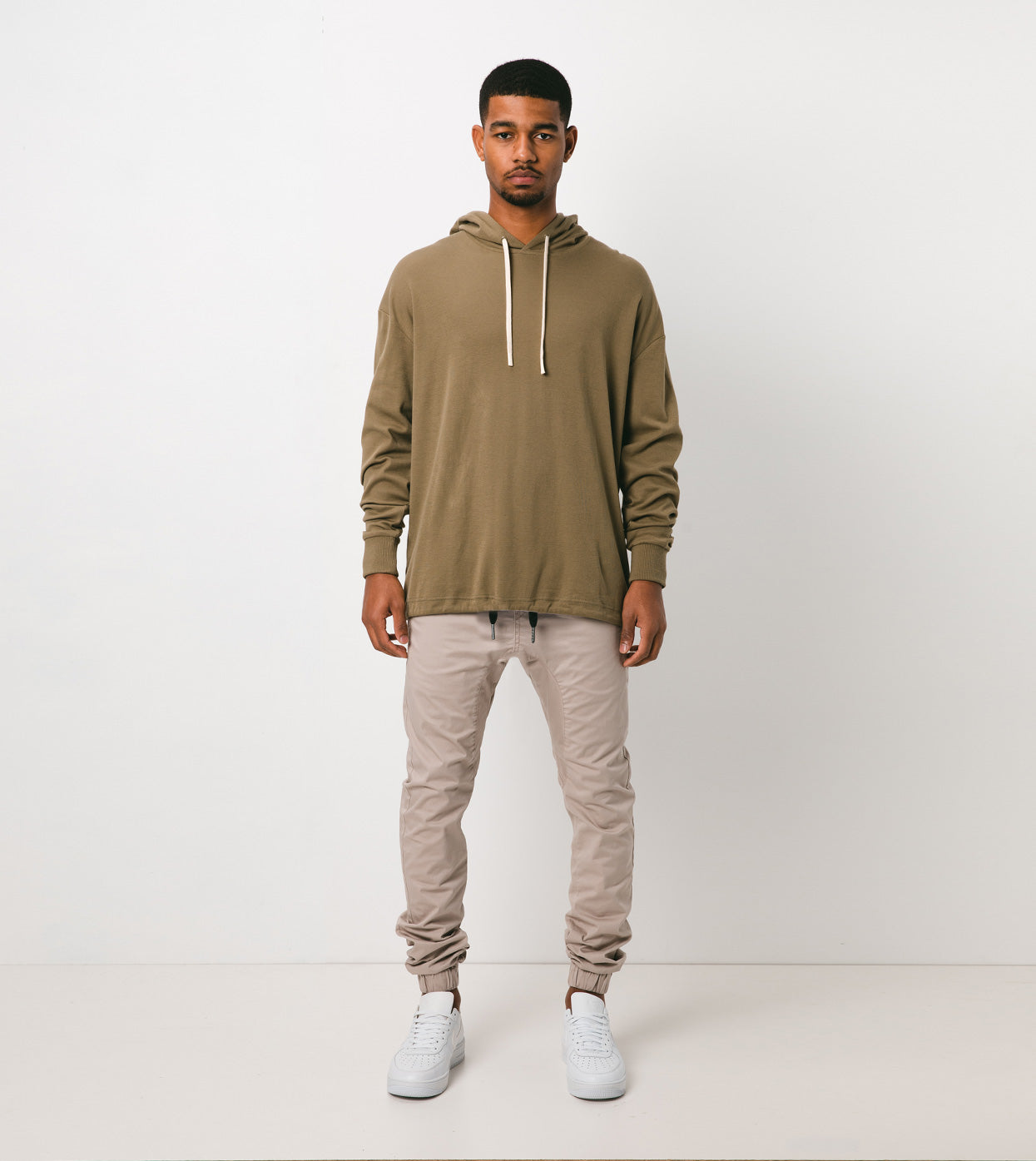 Waffle Rugger Hood LS Tee Grass - Sale