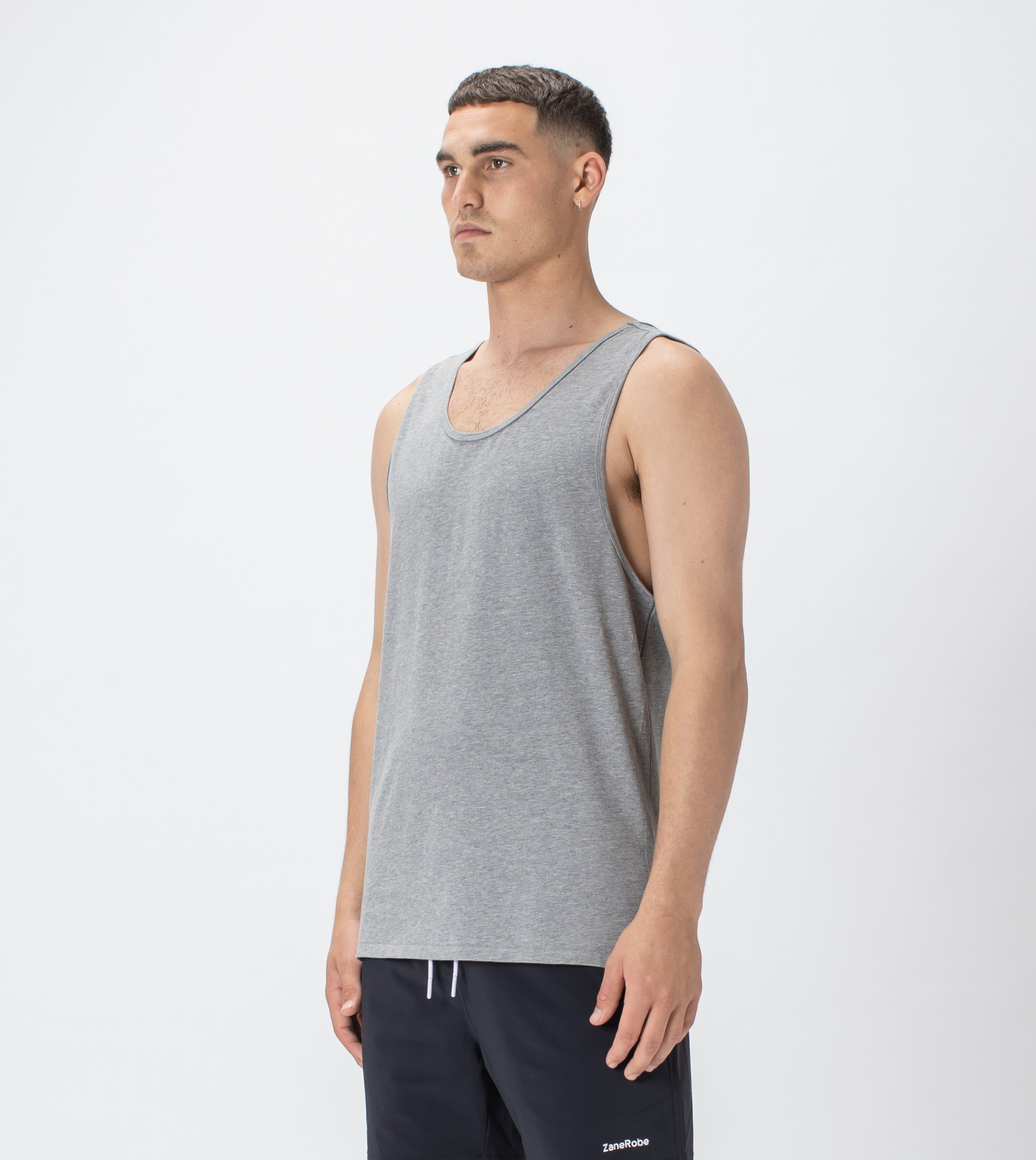 Rugger Tank Dk Grey Marle