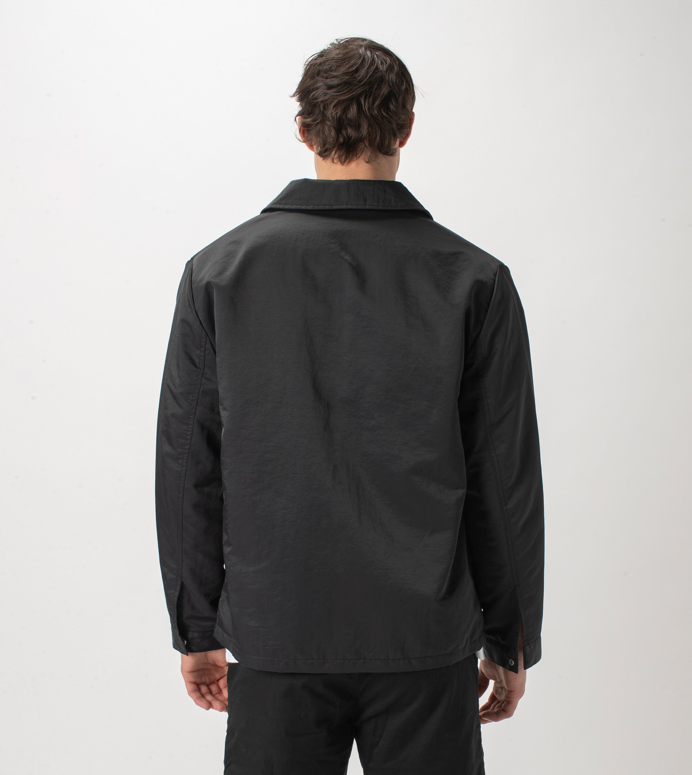 Satin Coach Jacket Black