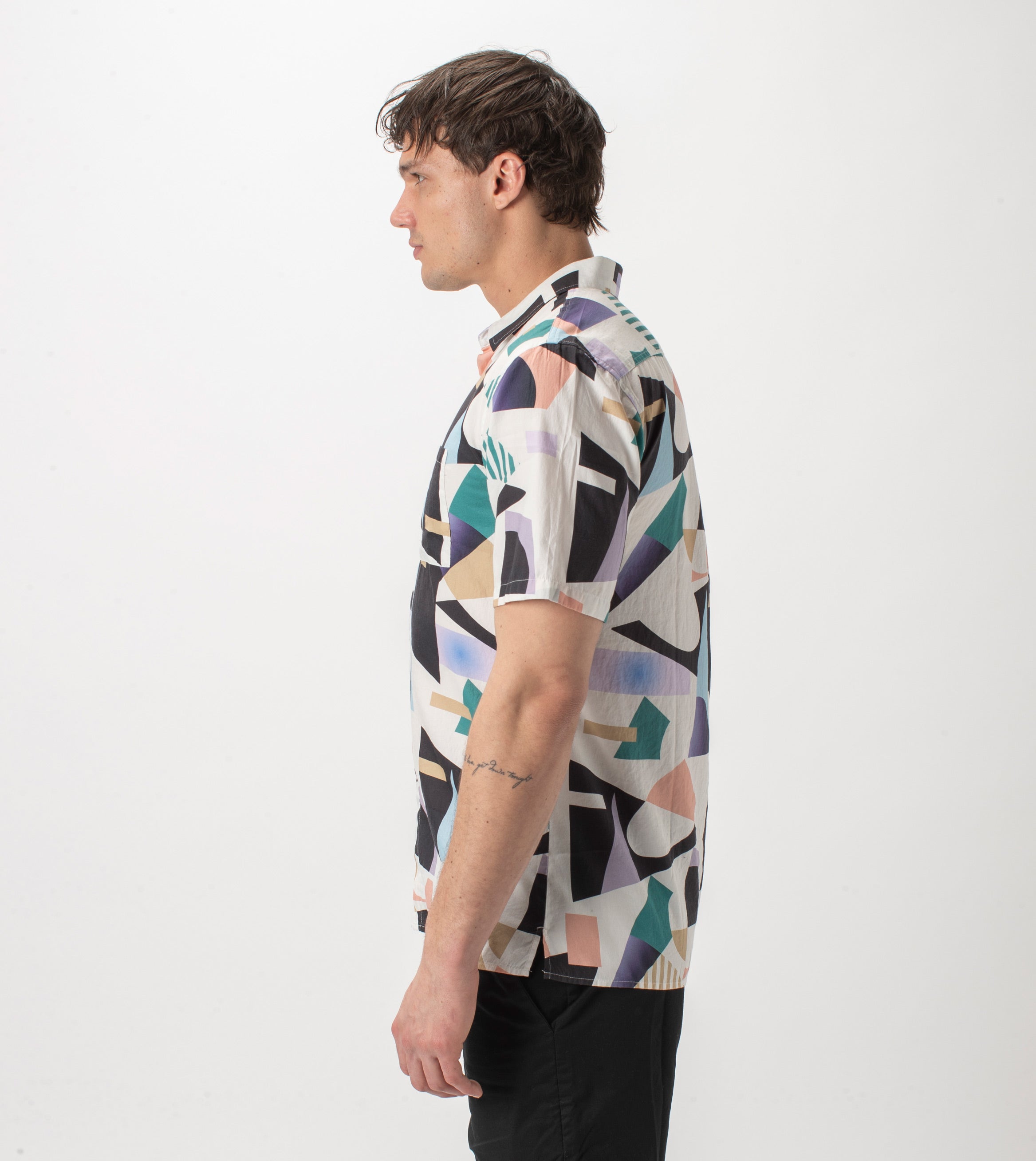 Shapeshifter SS Shirt Milk/Teal