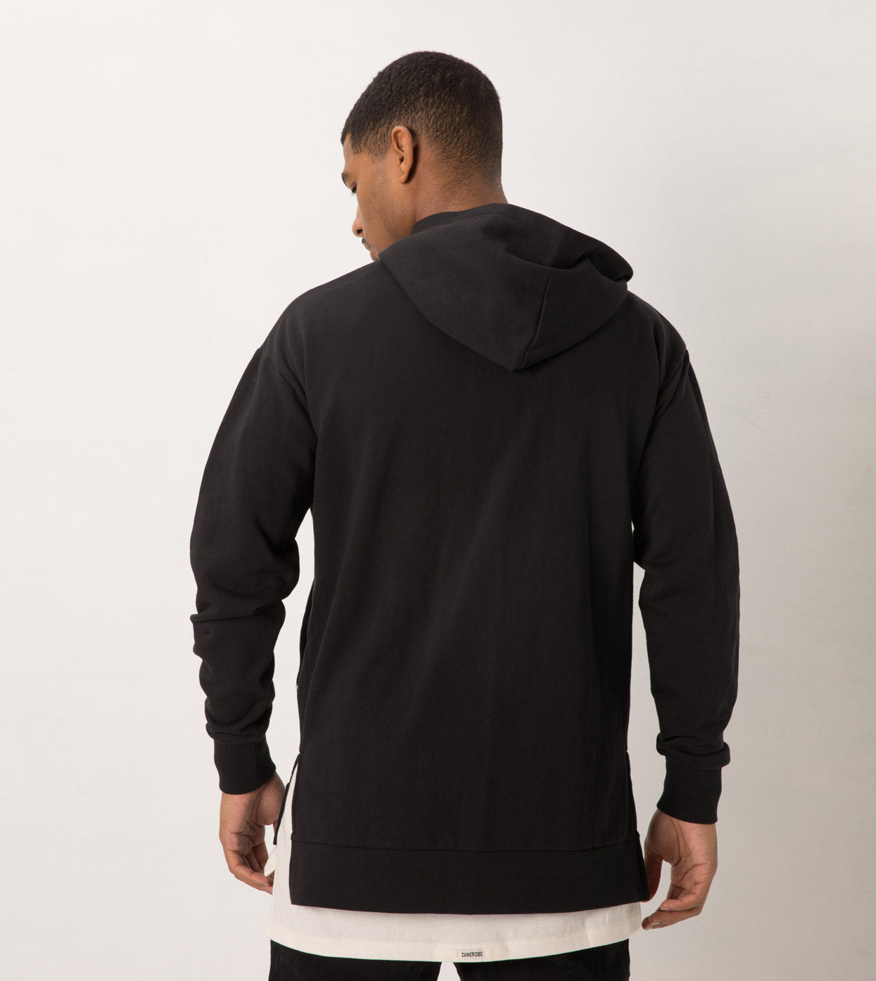Season Rugger Hood Sweat Black