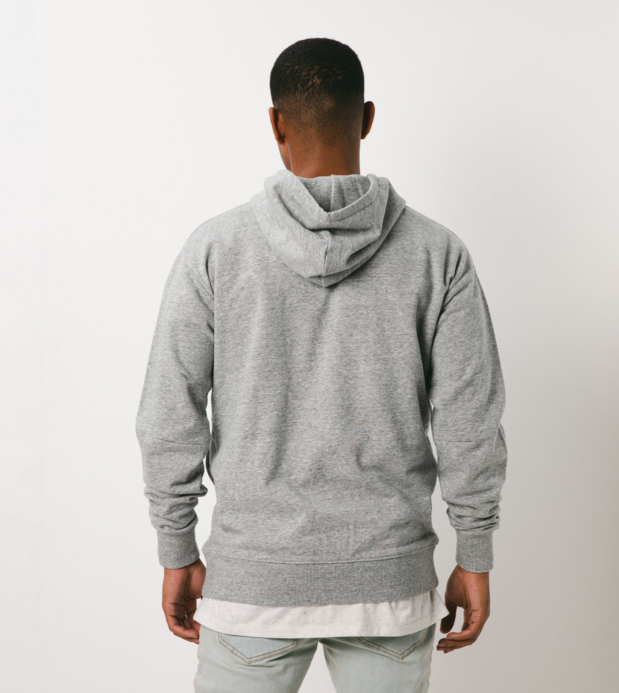 Services Rugger Hood Sweat Grey Marle - Sale