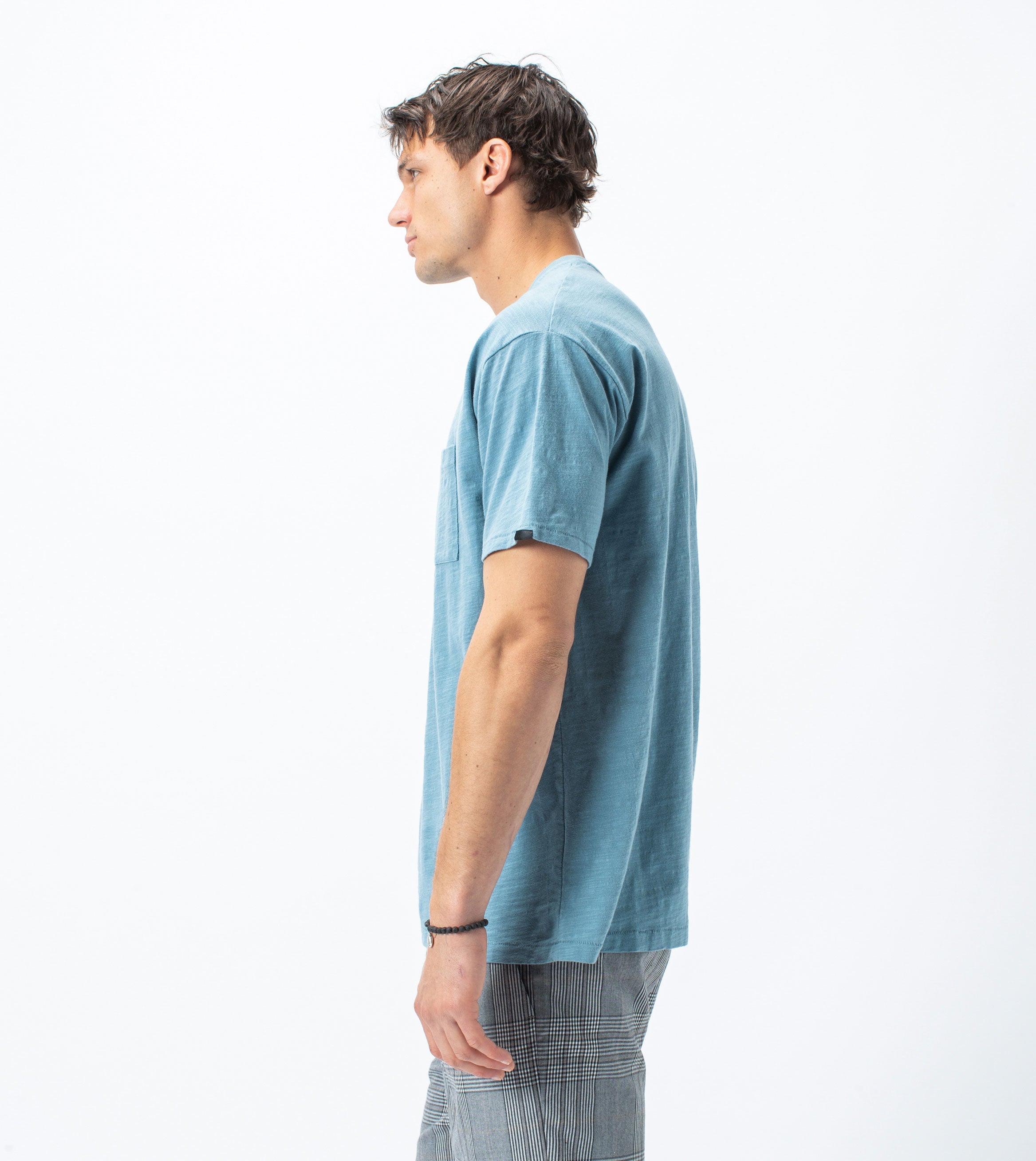 Slub Box Pocket Tee Ocean