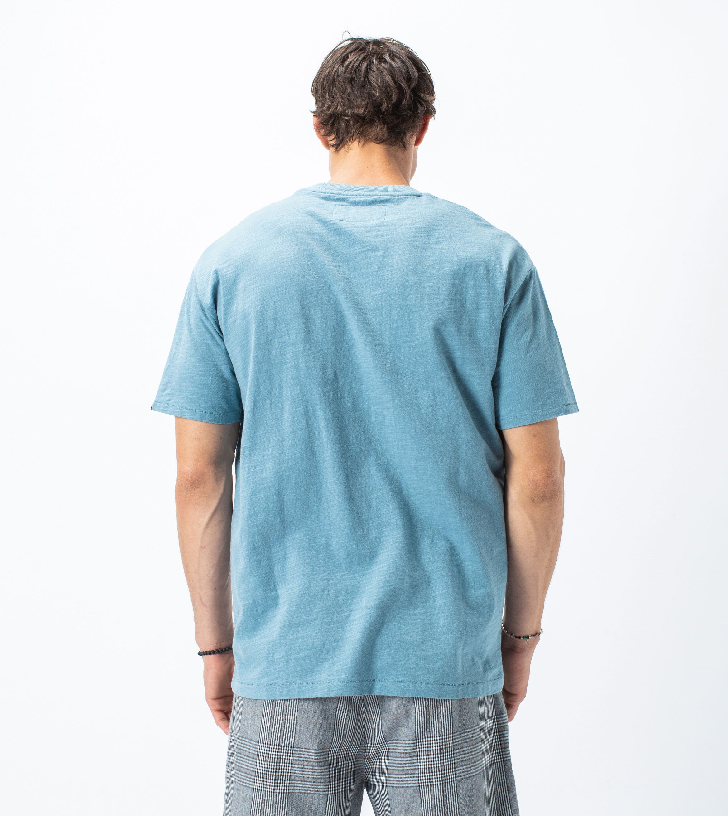 Slub Box Pocket Tee Ocean