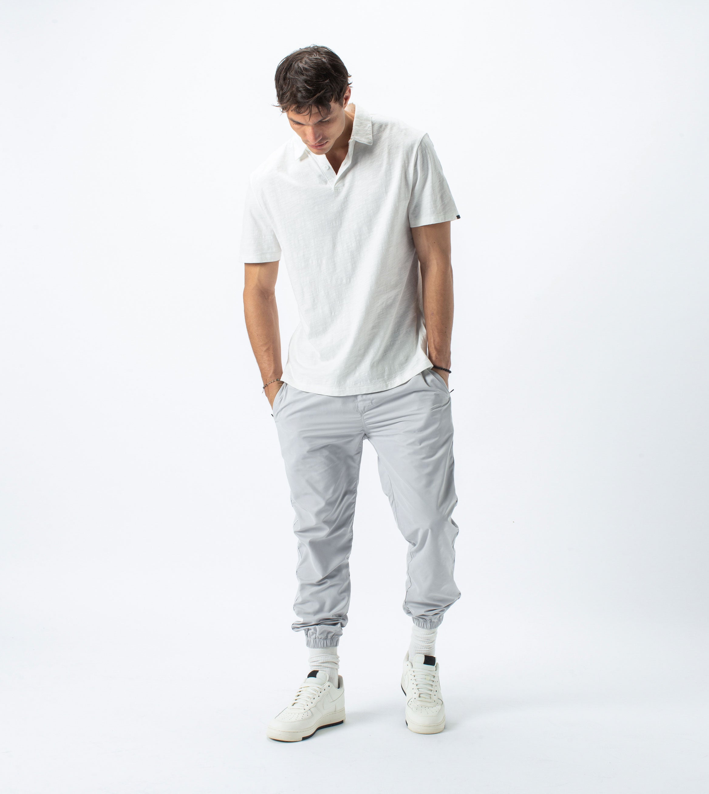 Slub SS Box Polo Milk - Sale