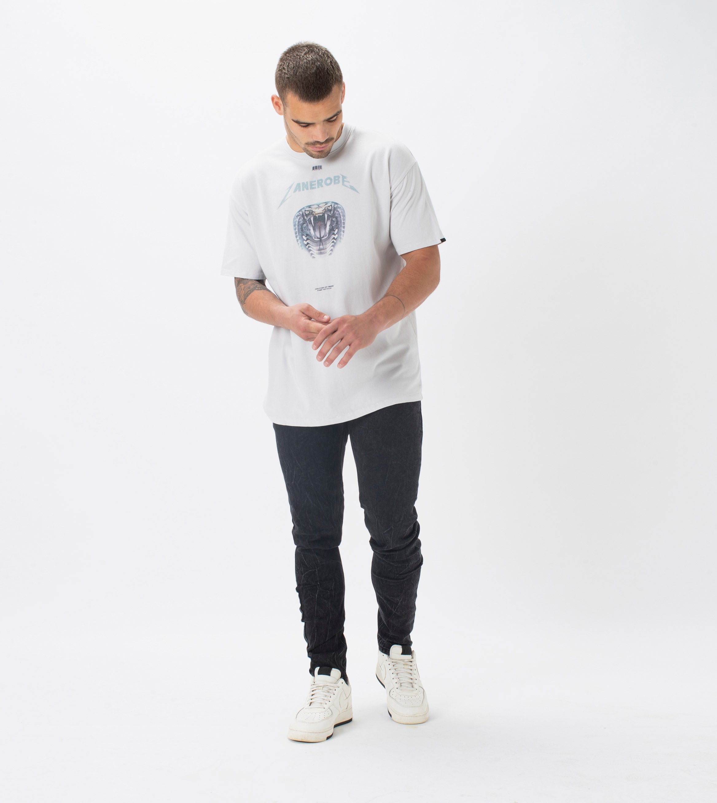 Snake Box Tee White