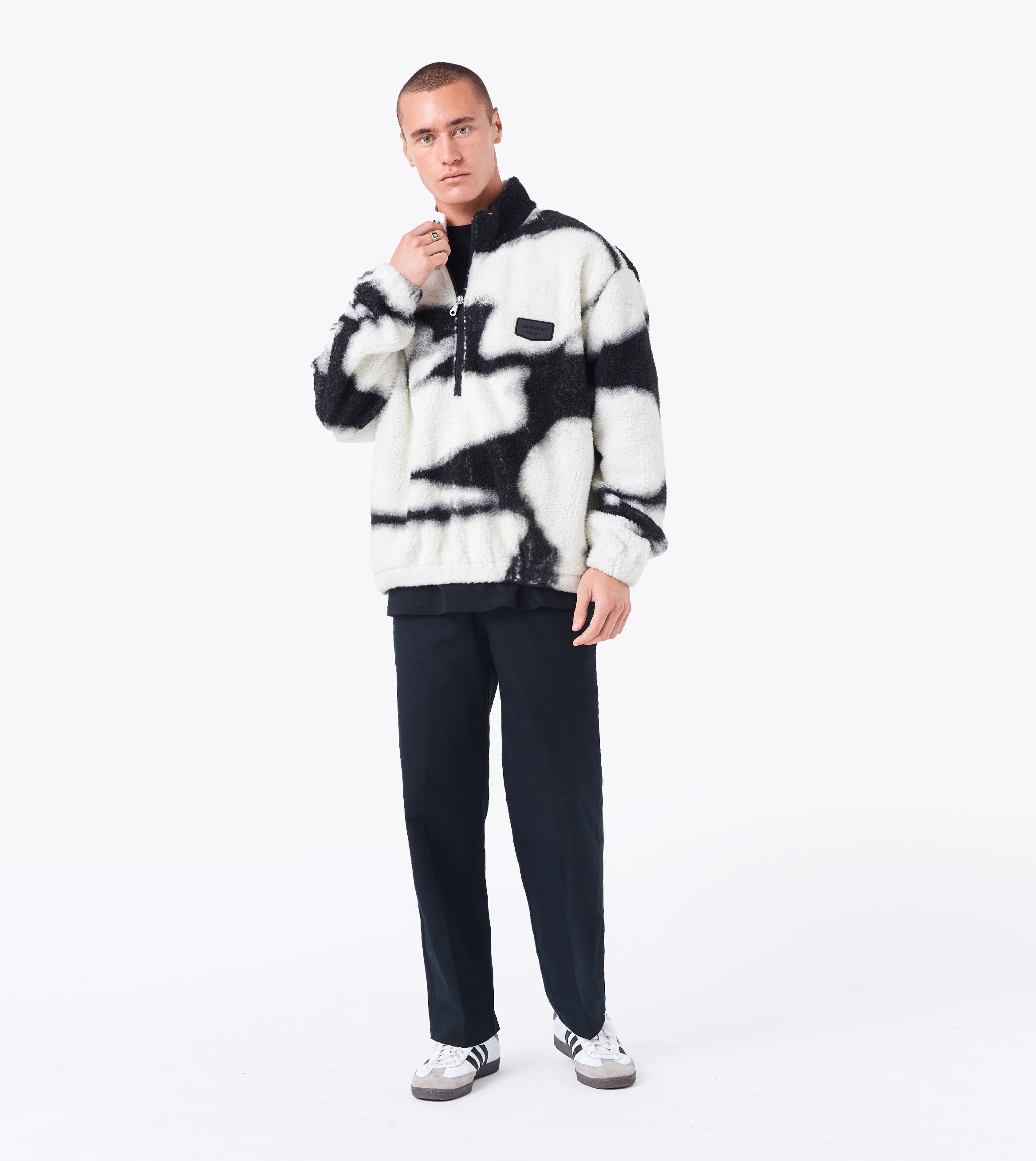 Snowslide Shearling Pullover Vintage White/Black