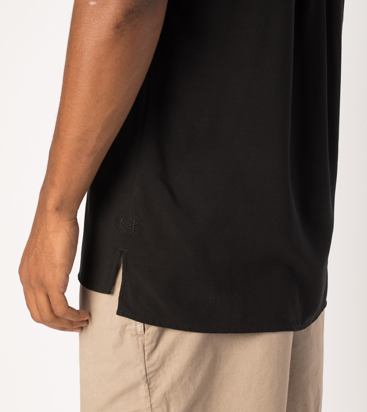 Solid SS Shirt Black