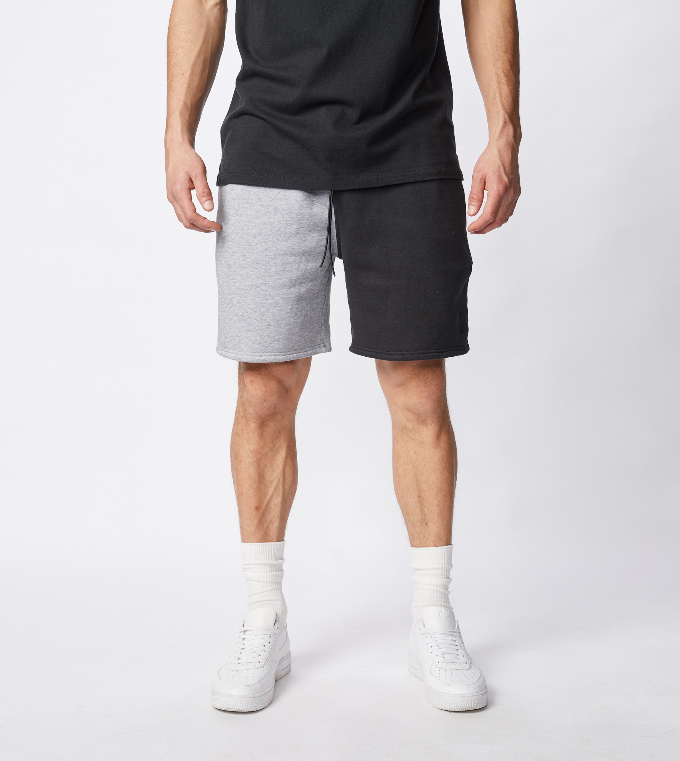 Splice Jumpa Sweat Short Silver Marle/Smokey Black