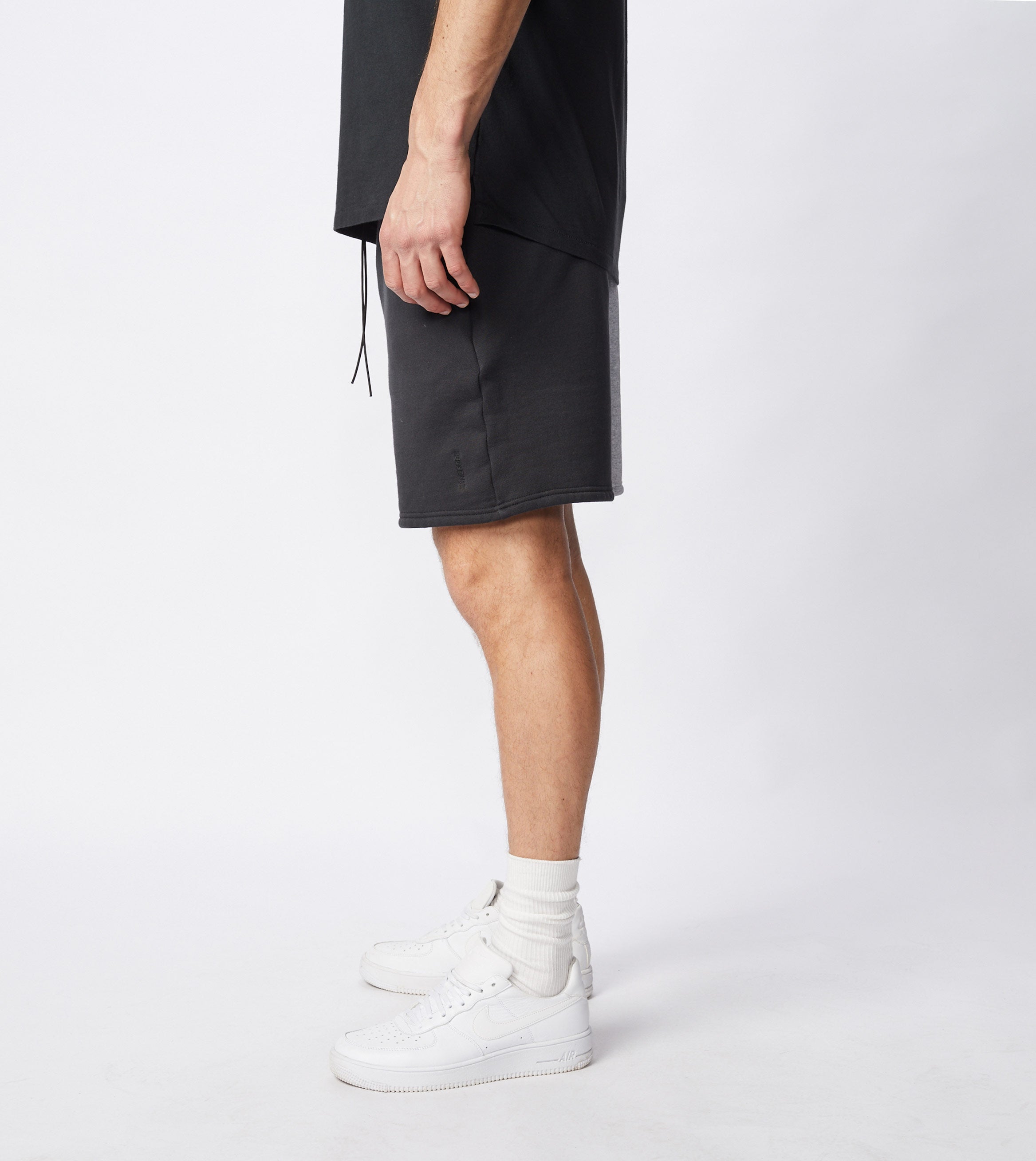 Splice Jumpa Sweat Short Silver Marle/Smokey Black