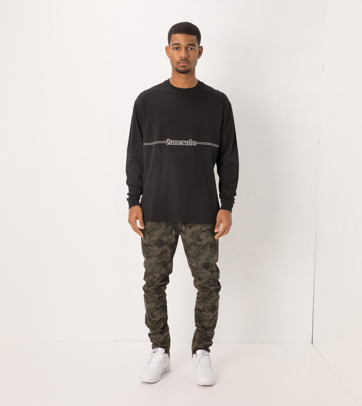 Sponsor Box LS Tee Black