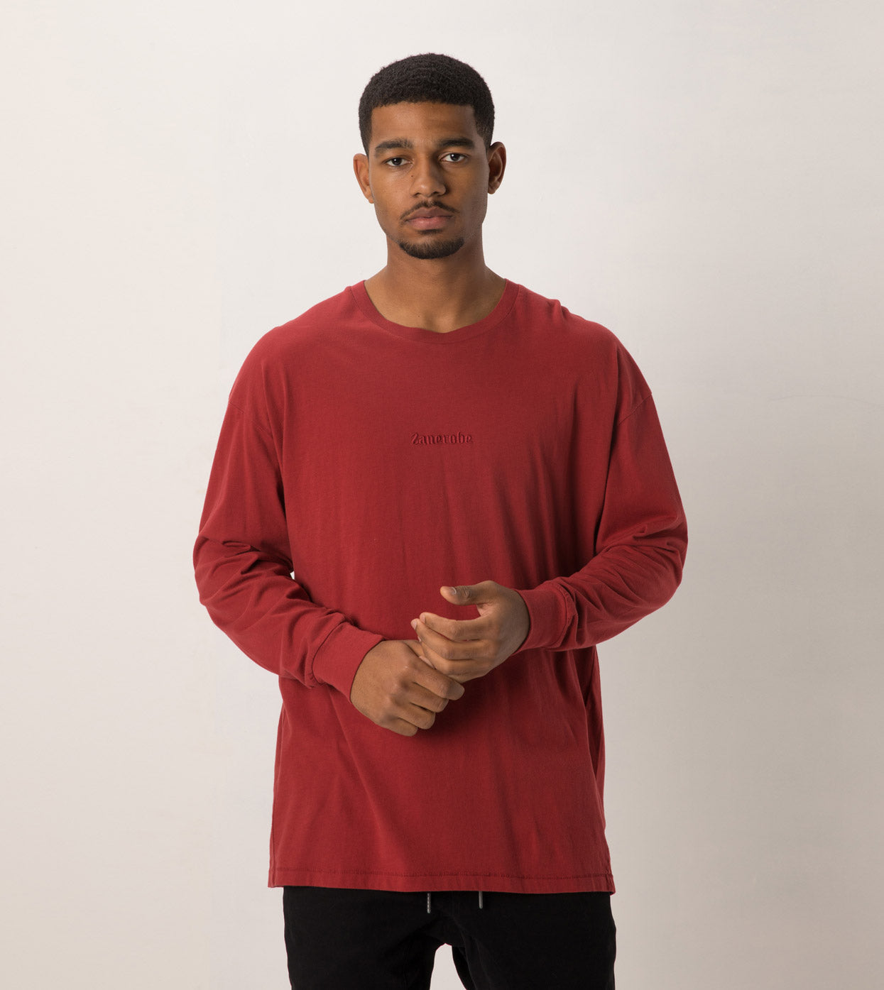 Sponsor Rugger LS Tee Dk Cherry
