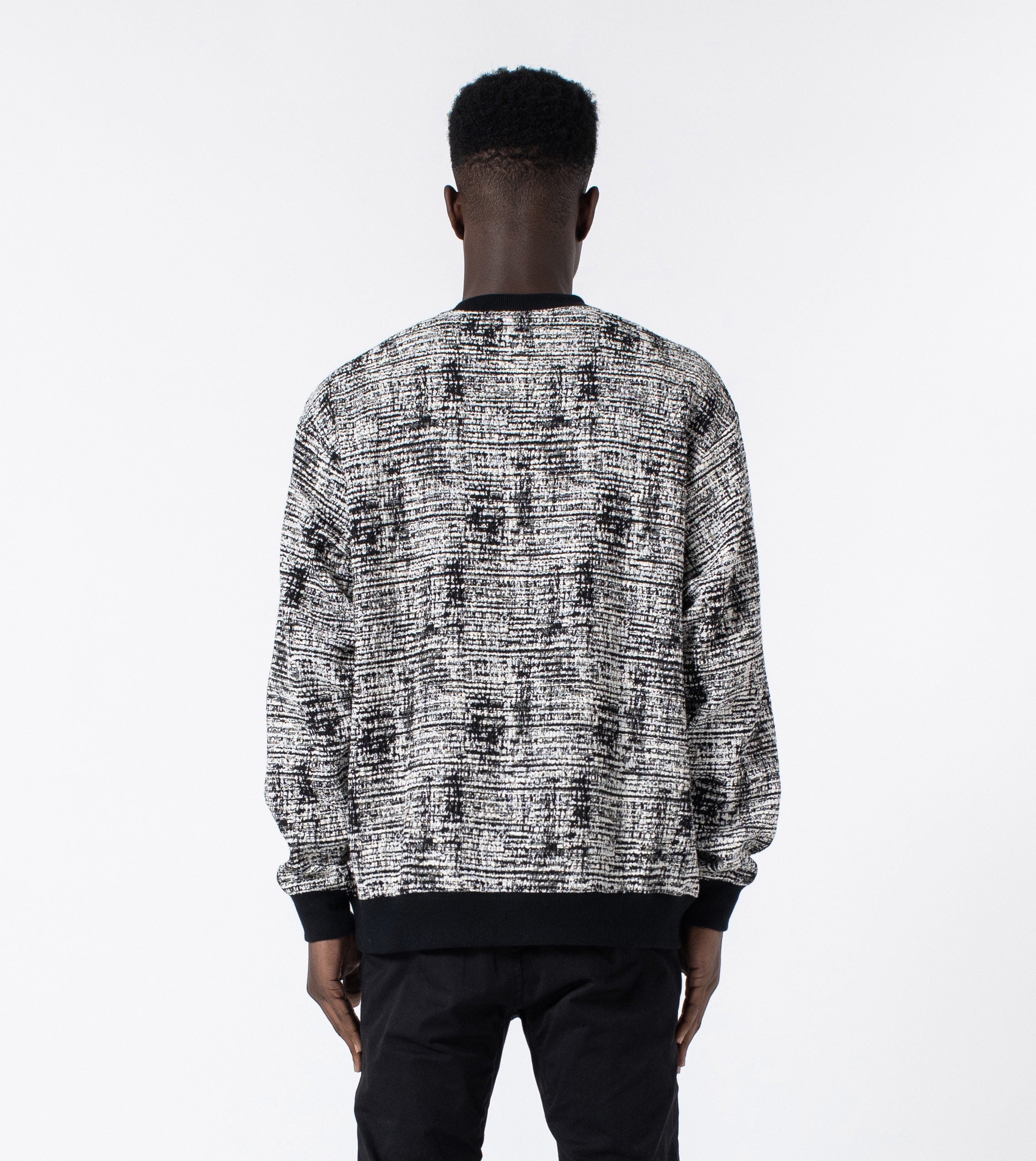 Static Crew Sweat Black/White