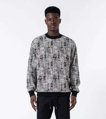 Static Crew Sweat Black/White – ZANEROBE Australia