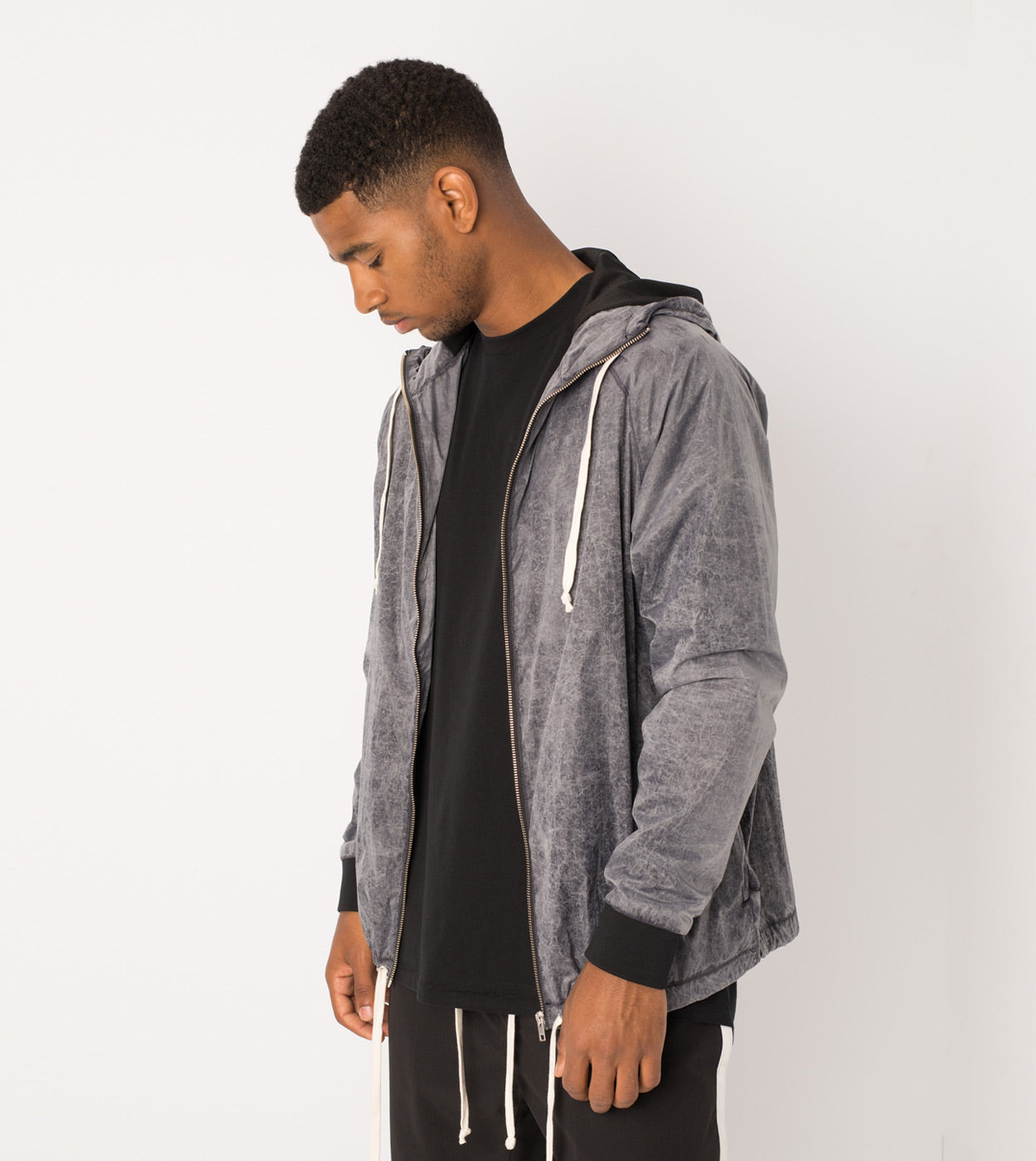 Storm Spray Jacket Scratched Grey - Sale