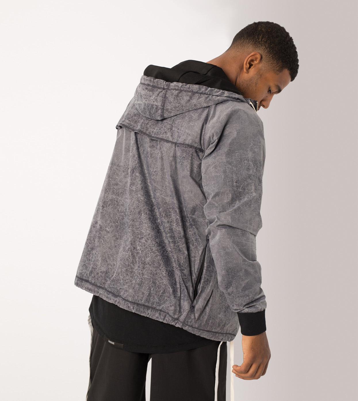 Storm Spray Jacket Scratched Grey - Sale