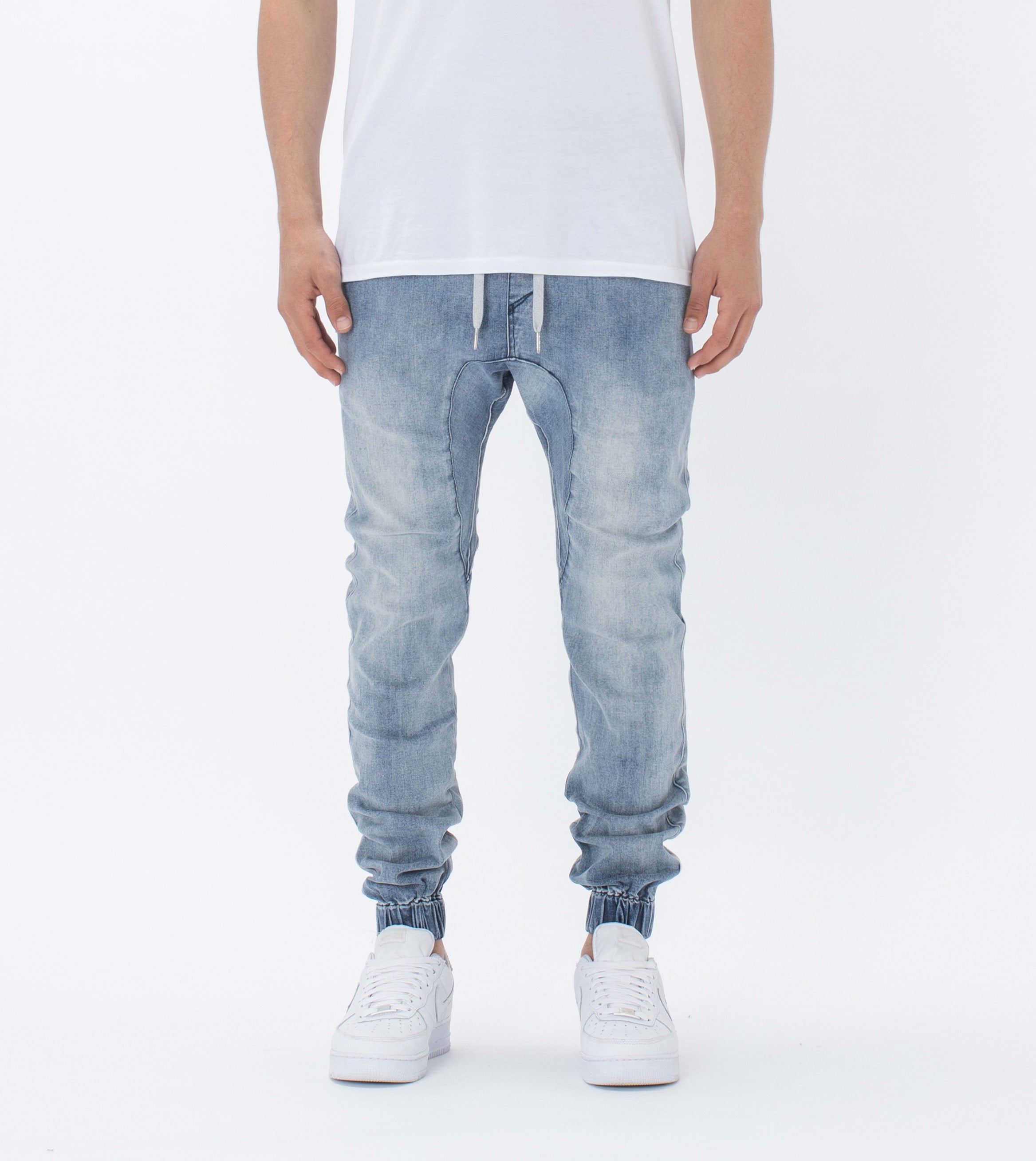 Sureshot Denim Jogger Mid Blue