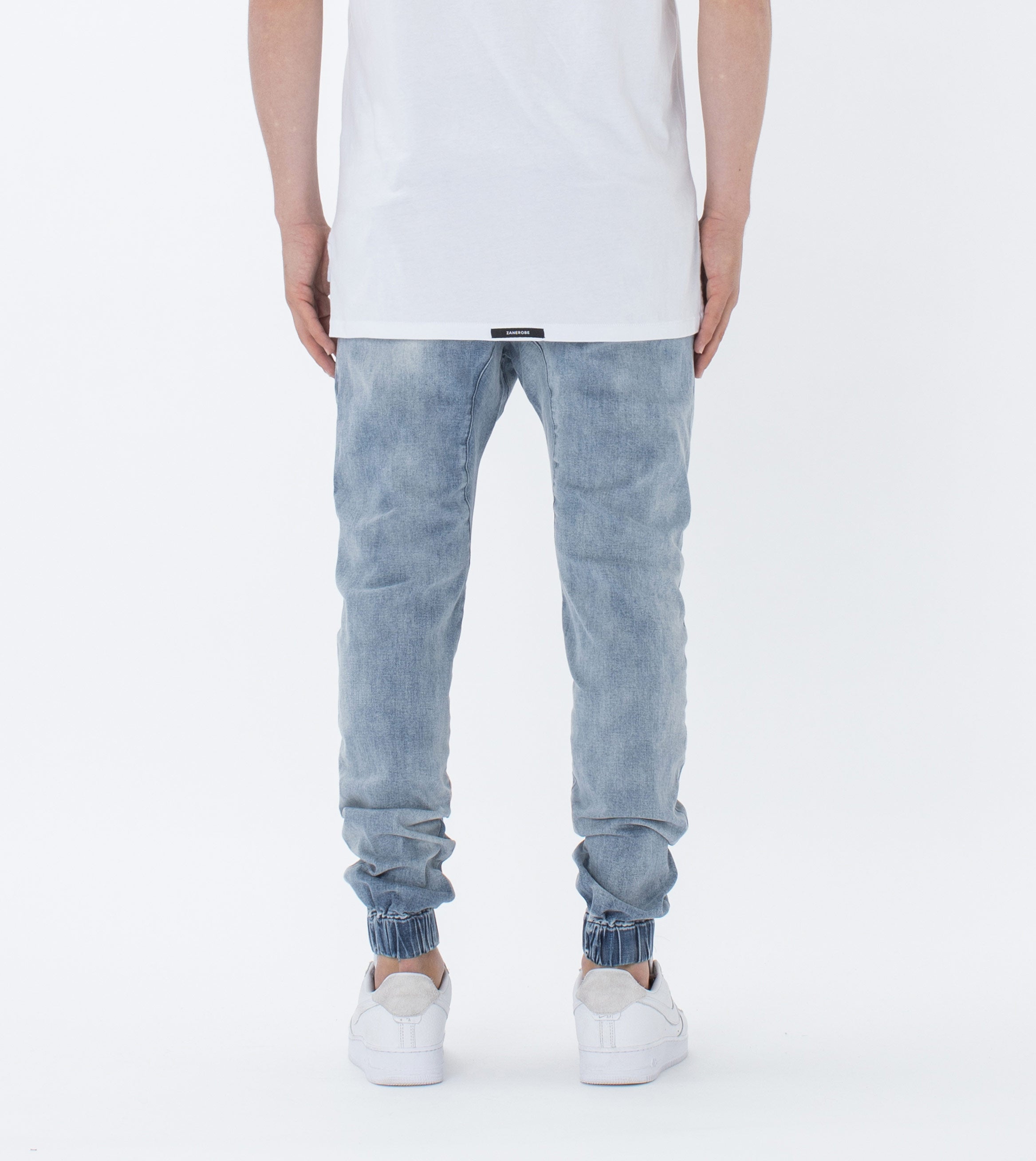Sureshot Denim Jogger Mid Blue