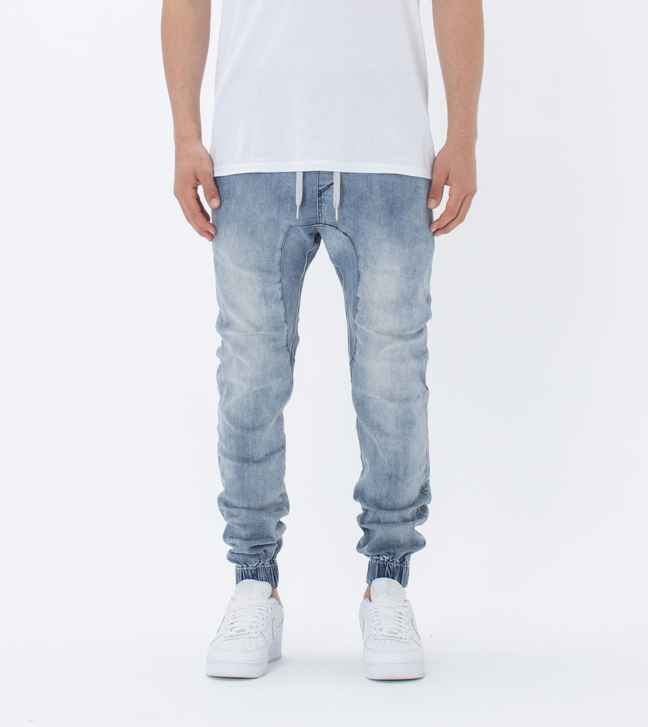 Sureshot Denim Jogger Mid Blue – ZANEROBE Australia