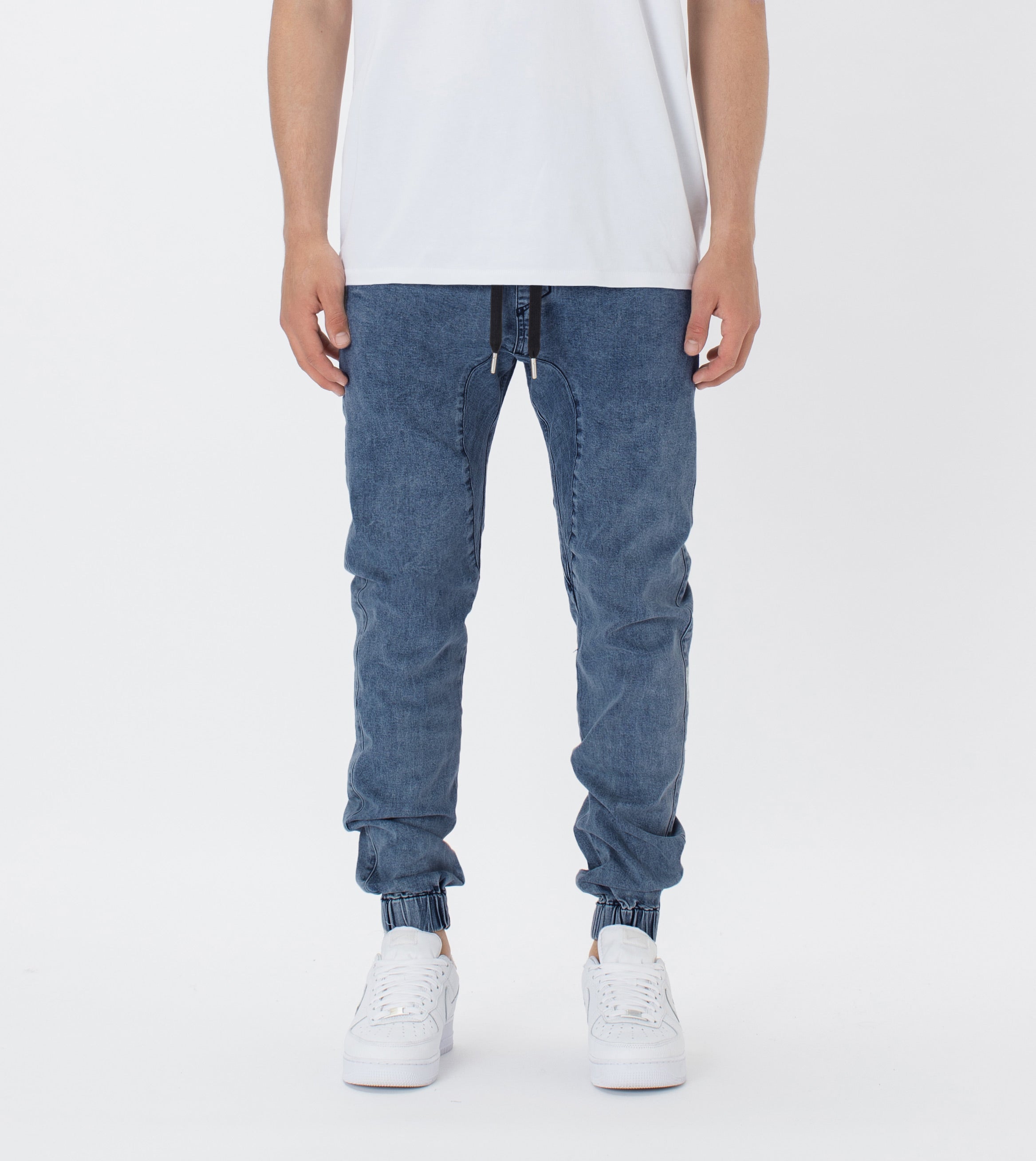 Sureshot Denim Jogger Stripped Indigo