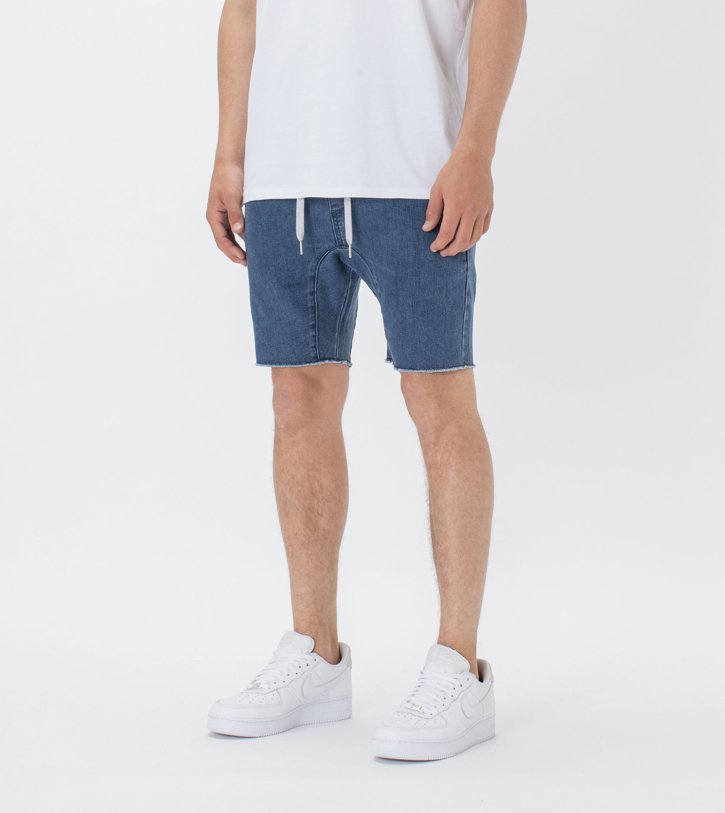 Sureshot Denim Short Stripped Indigo