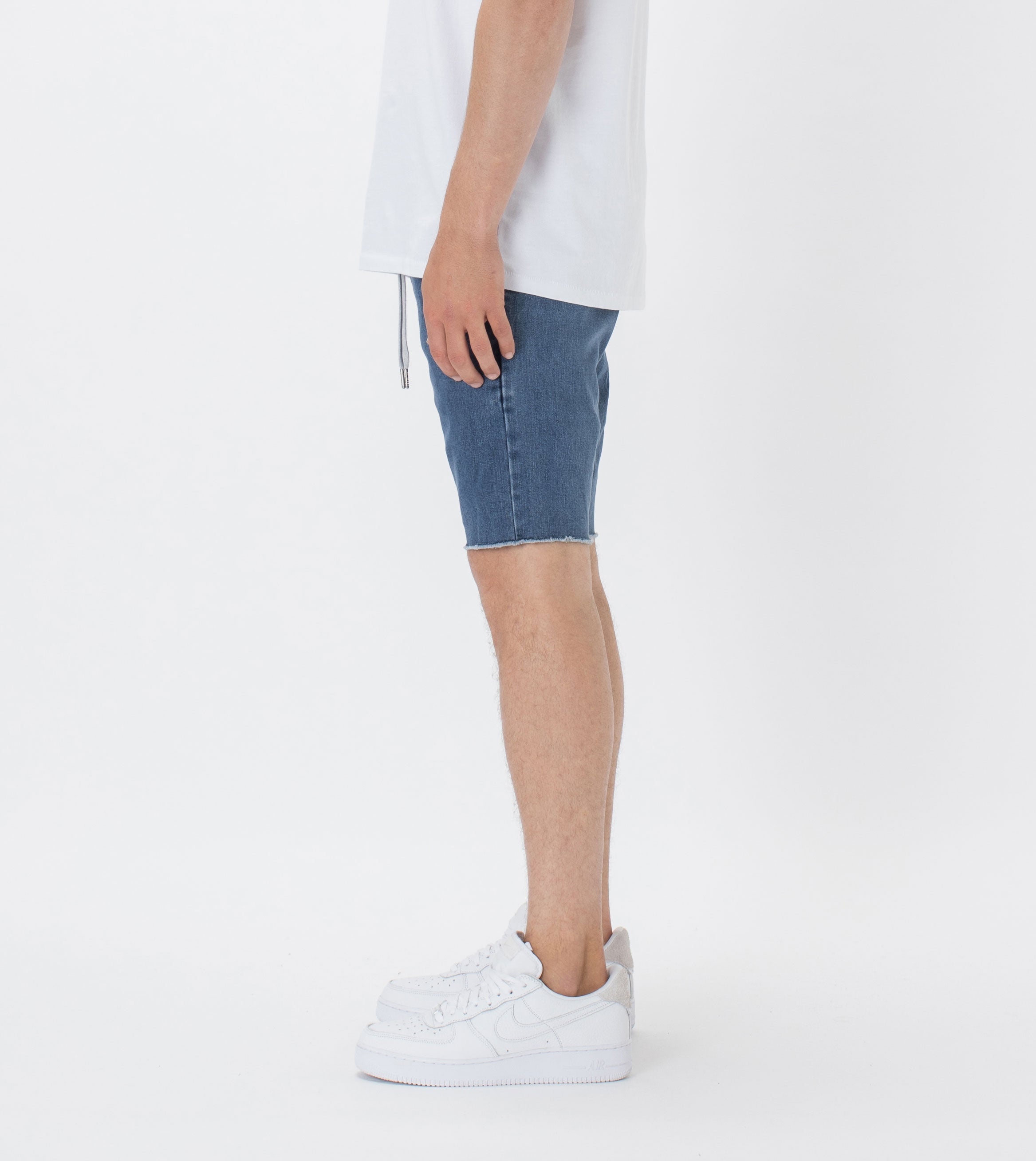 Sureshot Denim Short Stripped Indigo