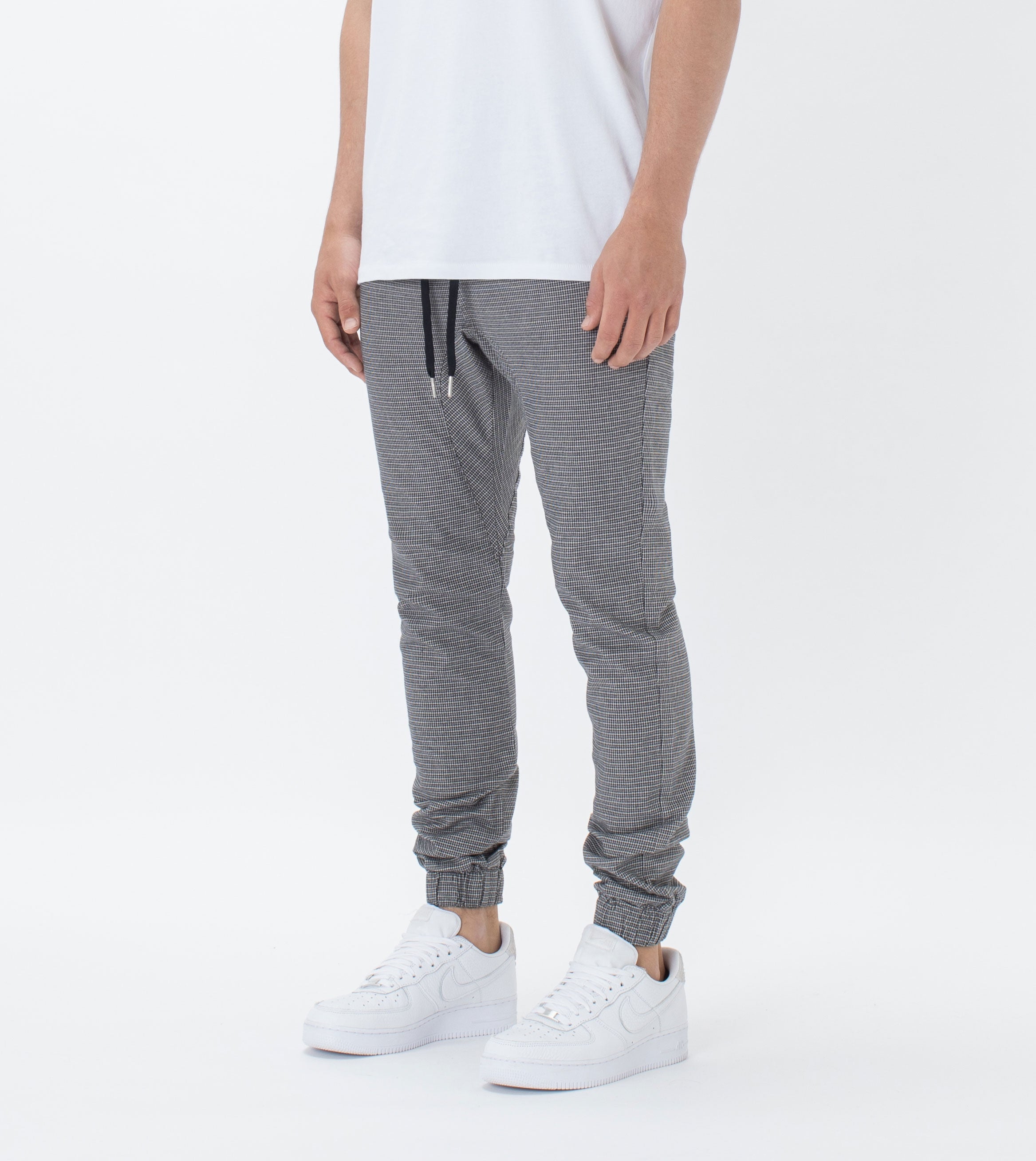 Sureshot Herringbone Jogger Grey Marle