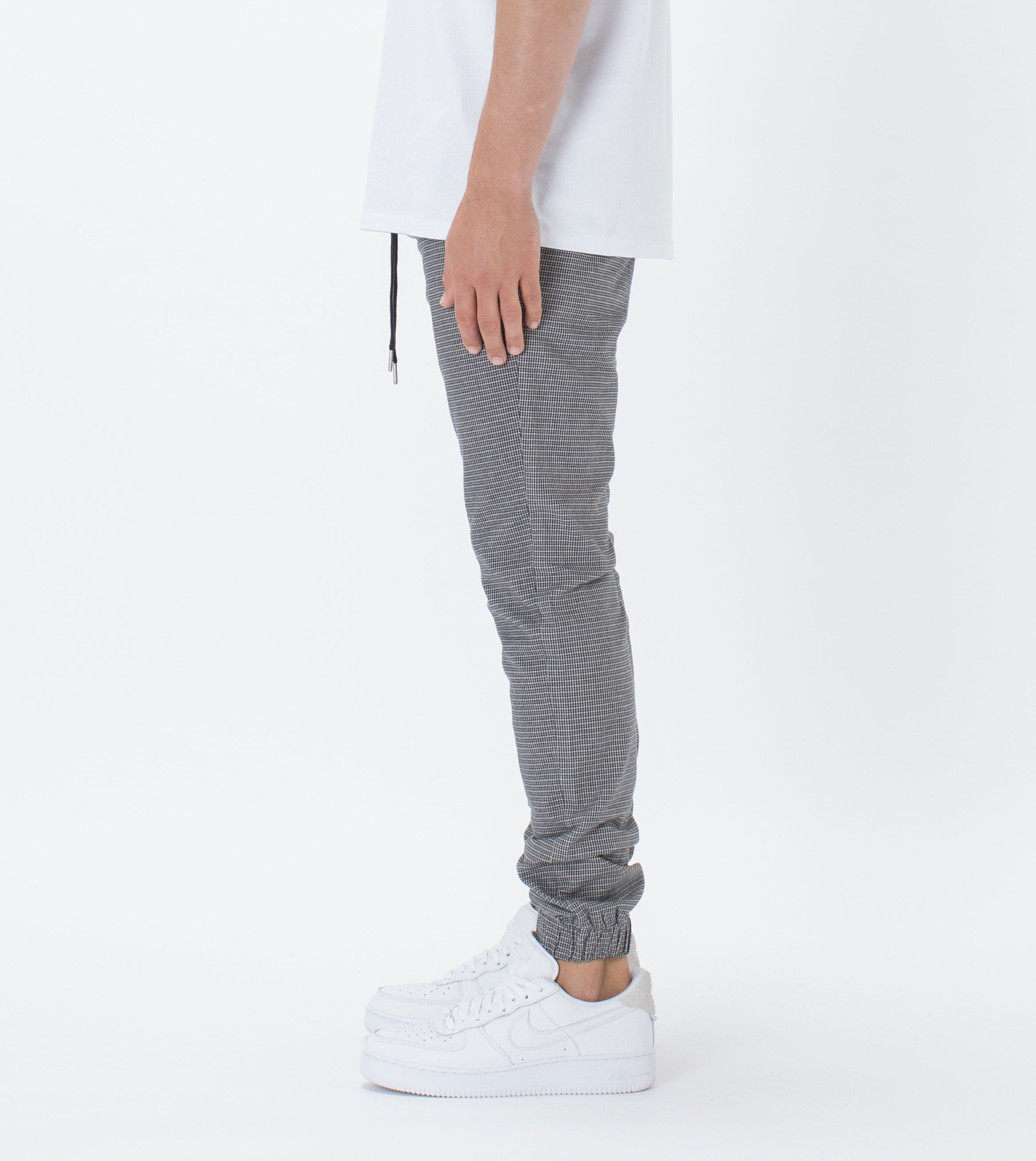 Sureshot Herringbone Jogger Grey Marle