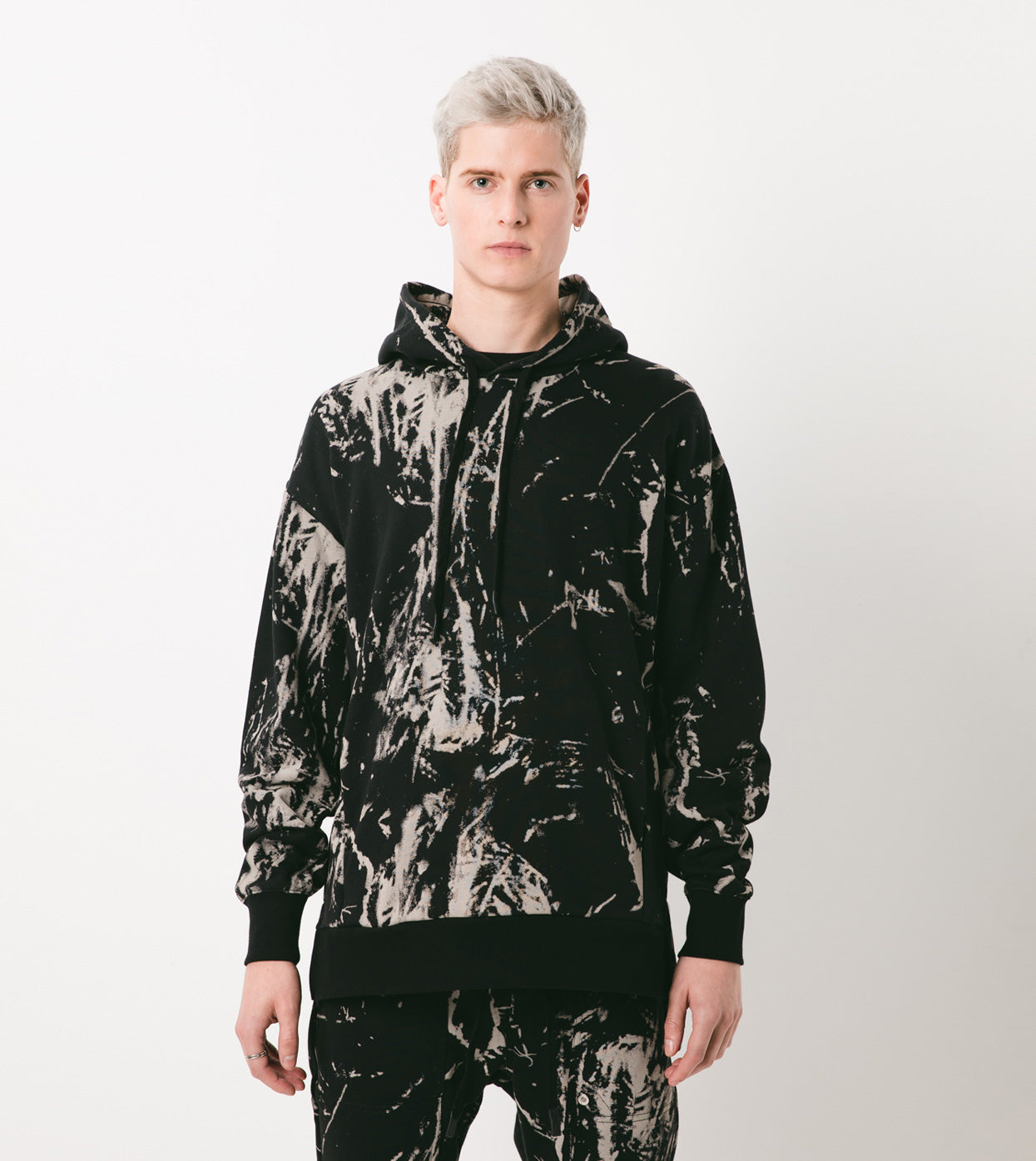 TD Flintlock Hood Sweat Black/Grey