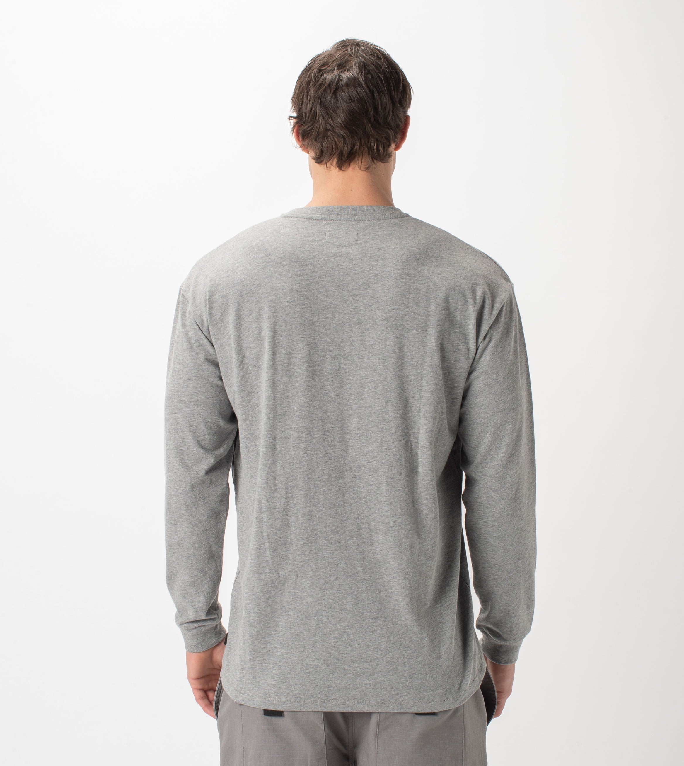 Tech Box LS Tee Dk Grey Marle