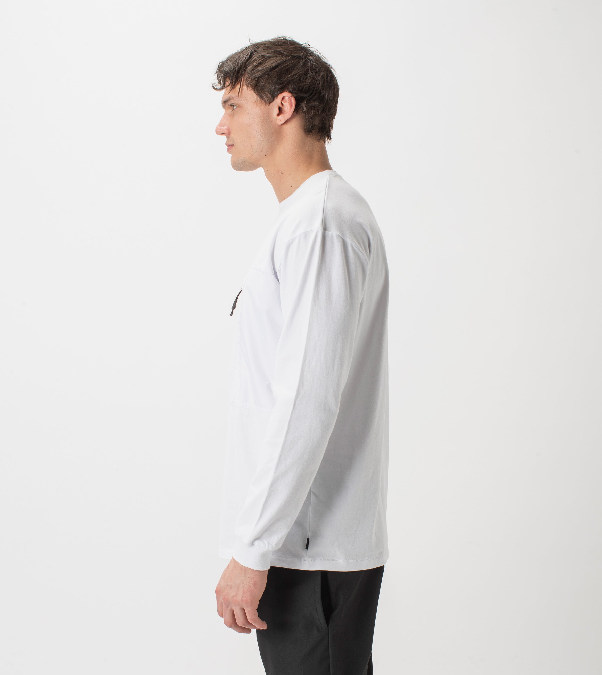 Tech Box LS Tee White