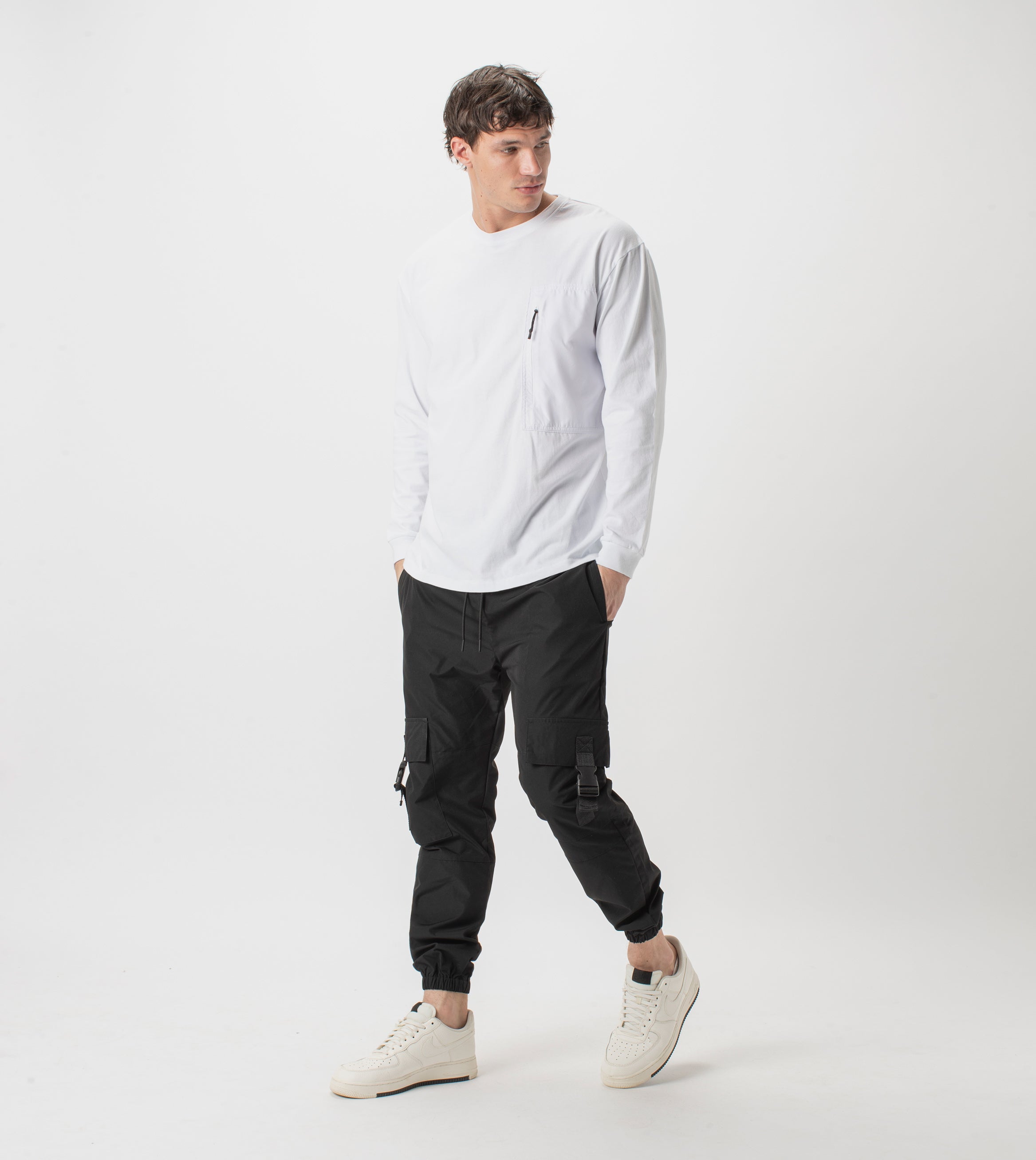 Tech Box LS Tee White