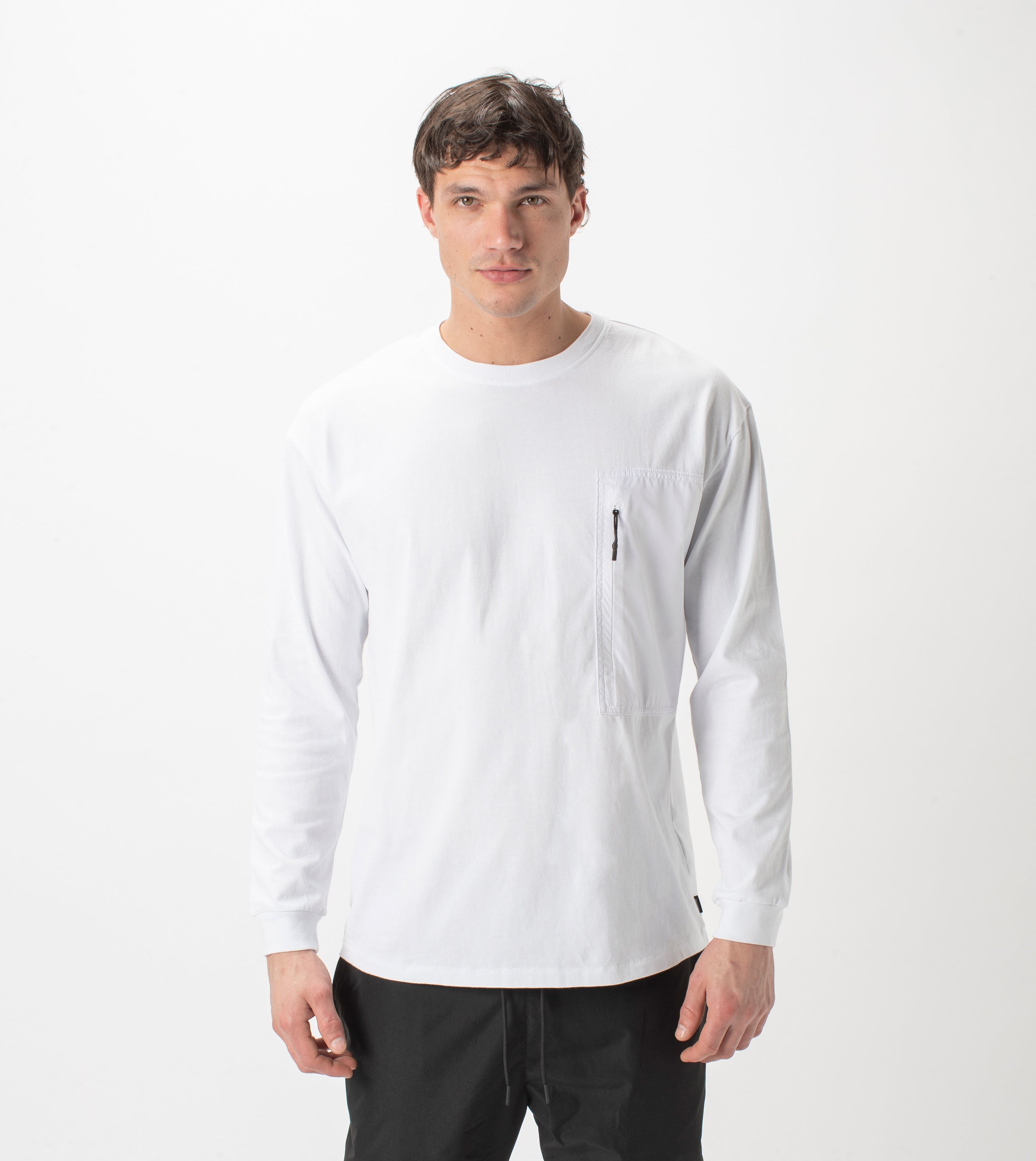 Tech Box LS Tee White