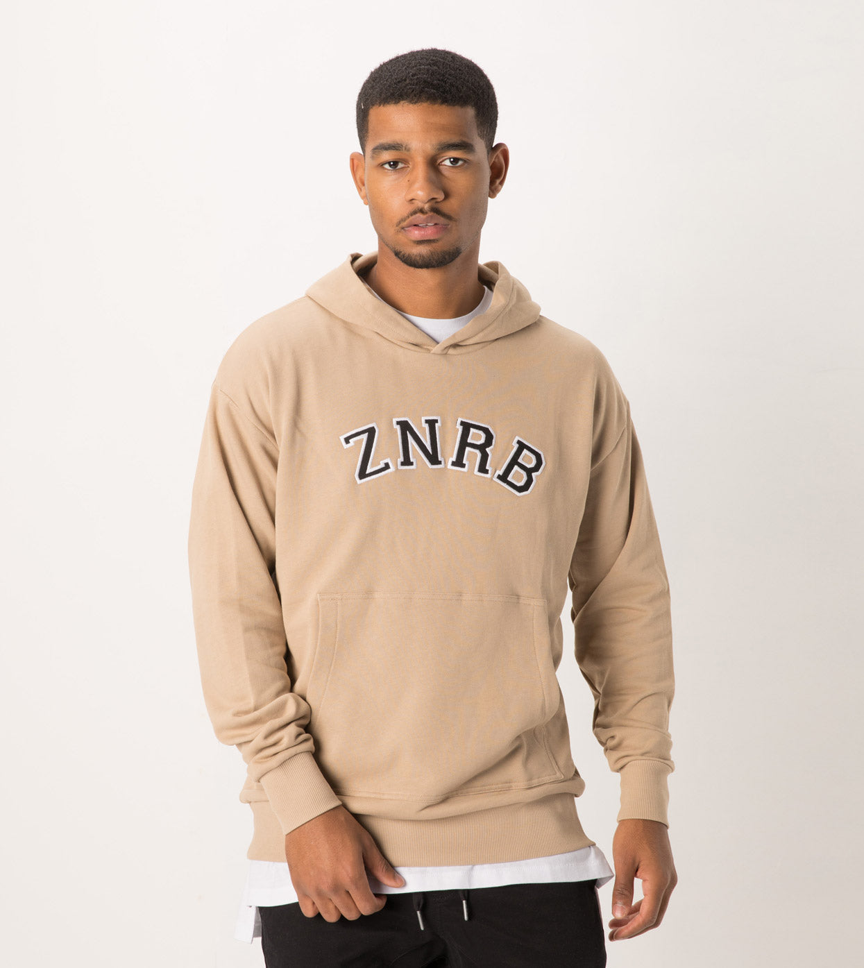 Team Rugger Hood Sweat Beige