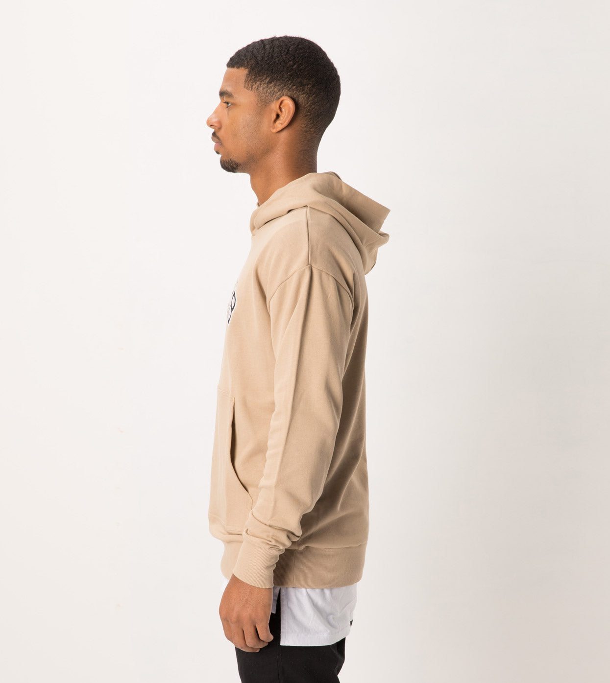 Team Rugger Hood Sweat Beige