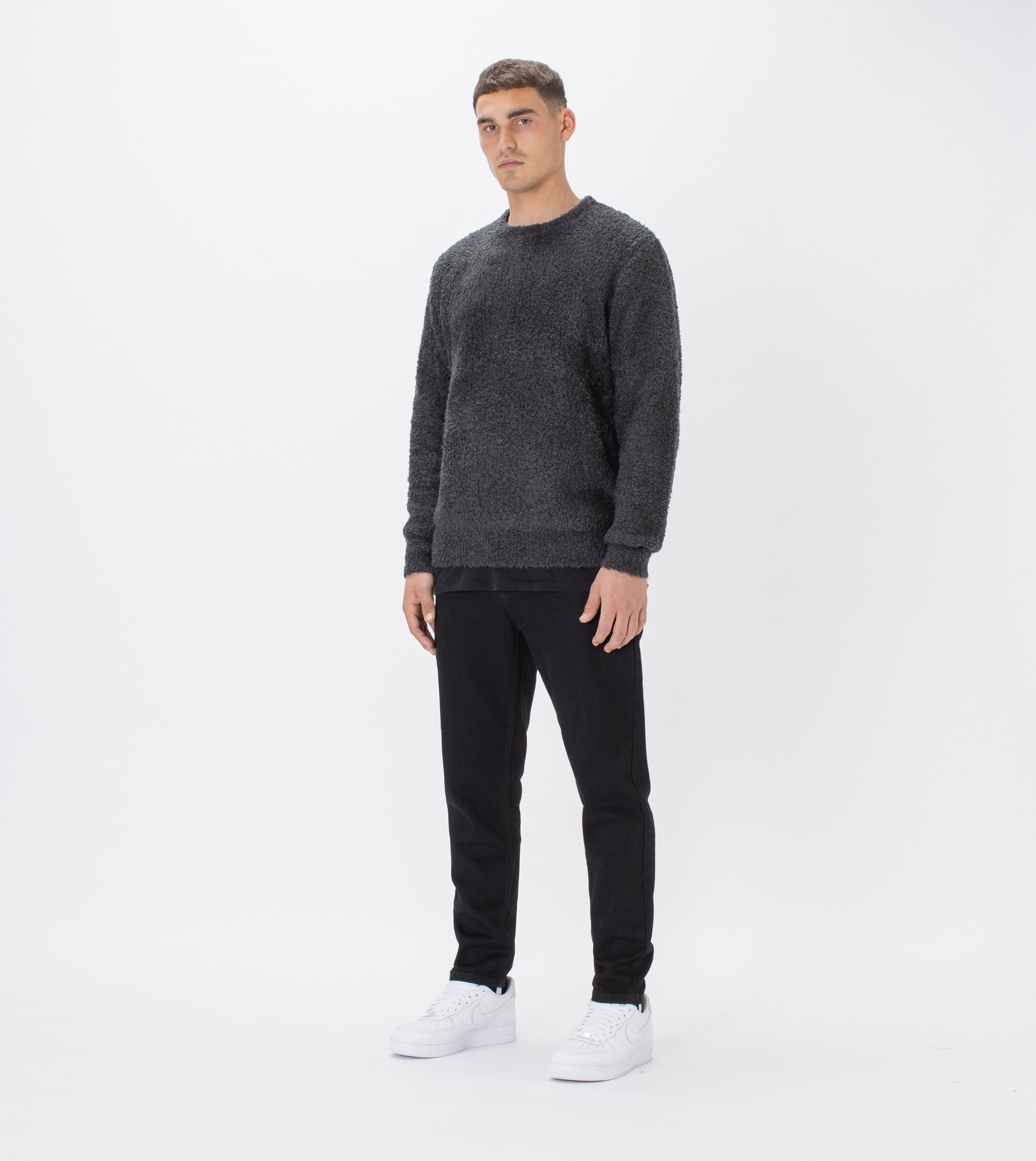 Teddy Crew Knit Black