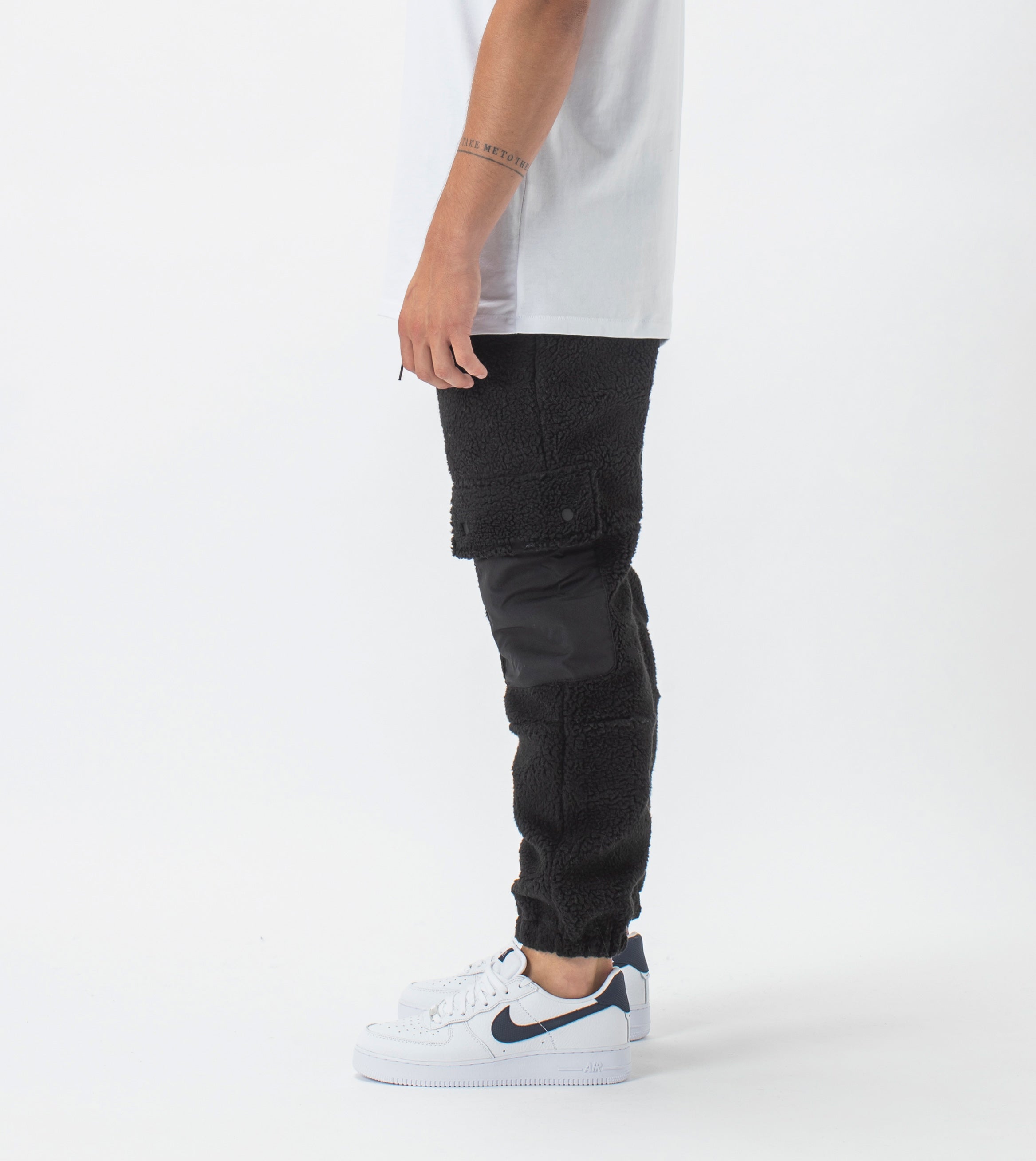 Teddy Jumpa Cargo Jogger Black