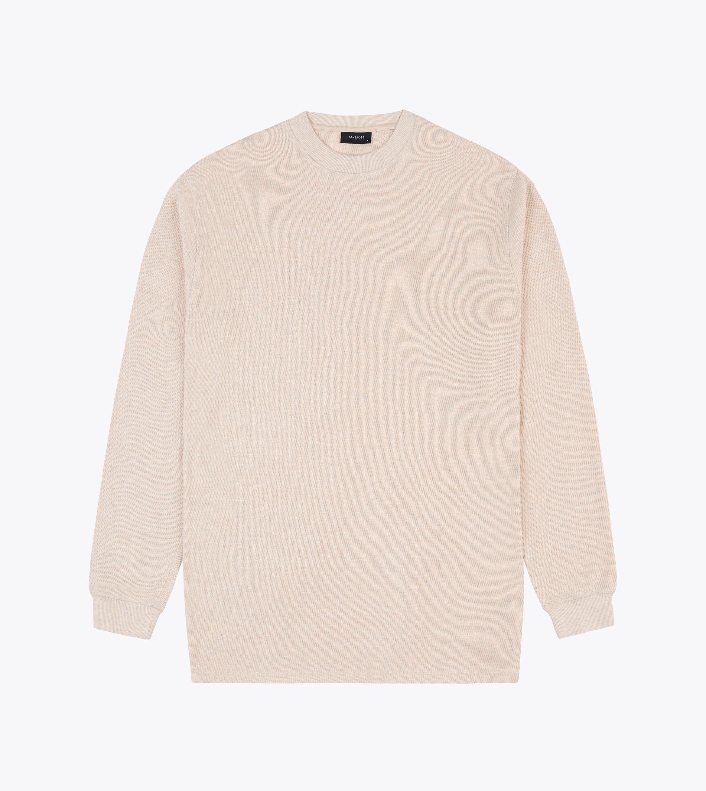 Thermal Box LS Tee Natural Marle
