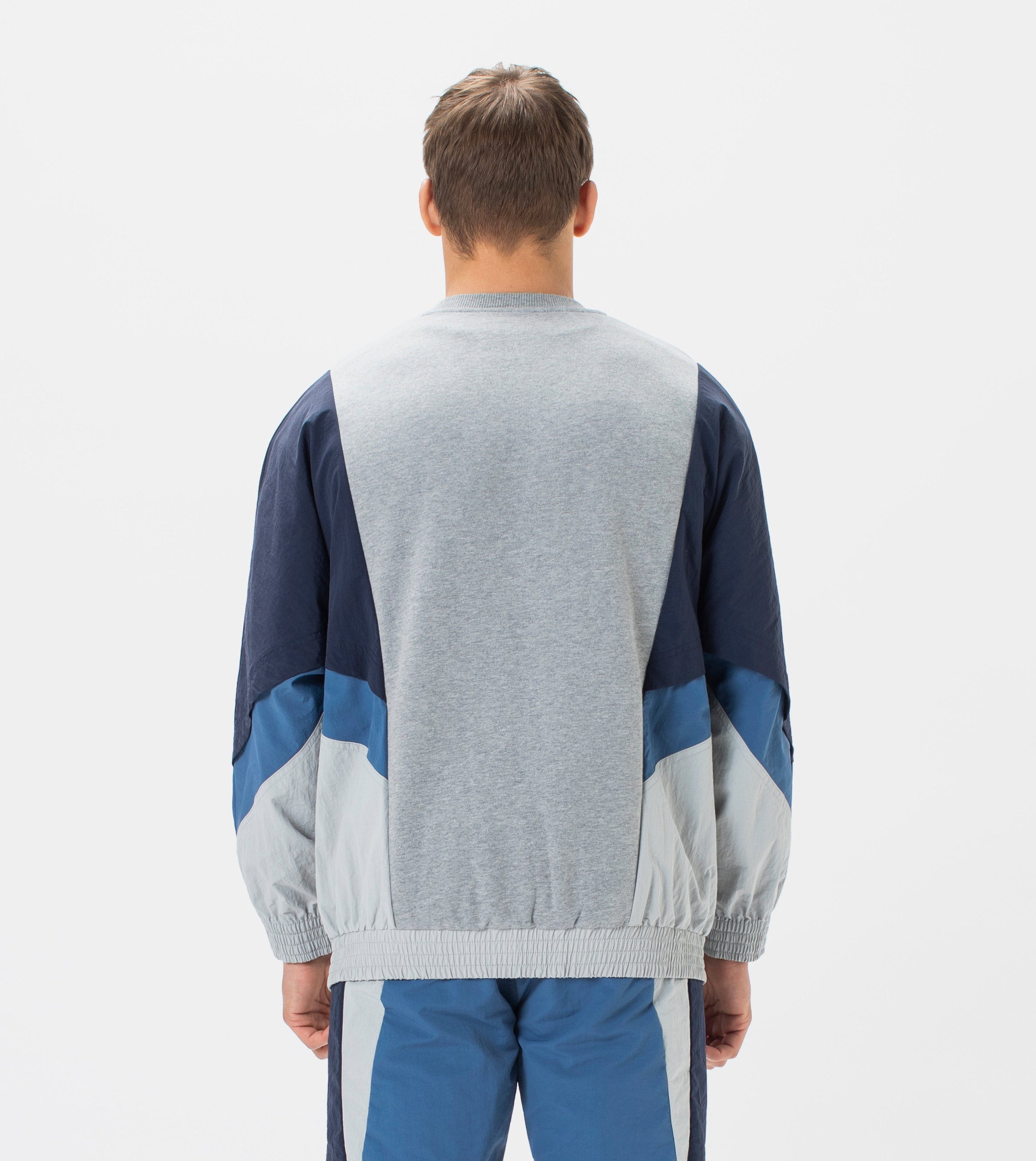 Panel Track Crew Sweat Royal/Indigo