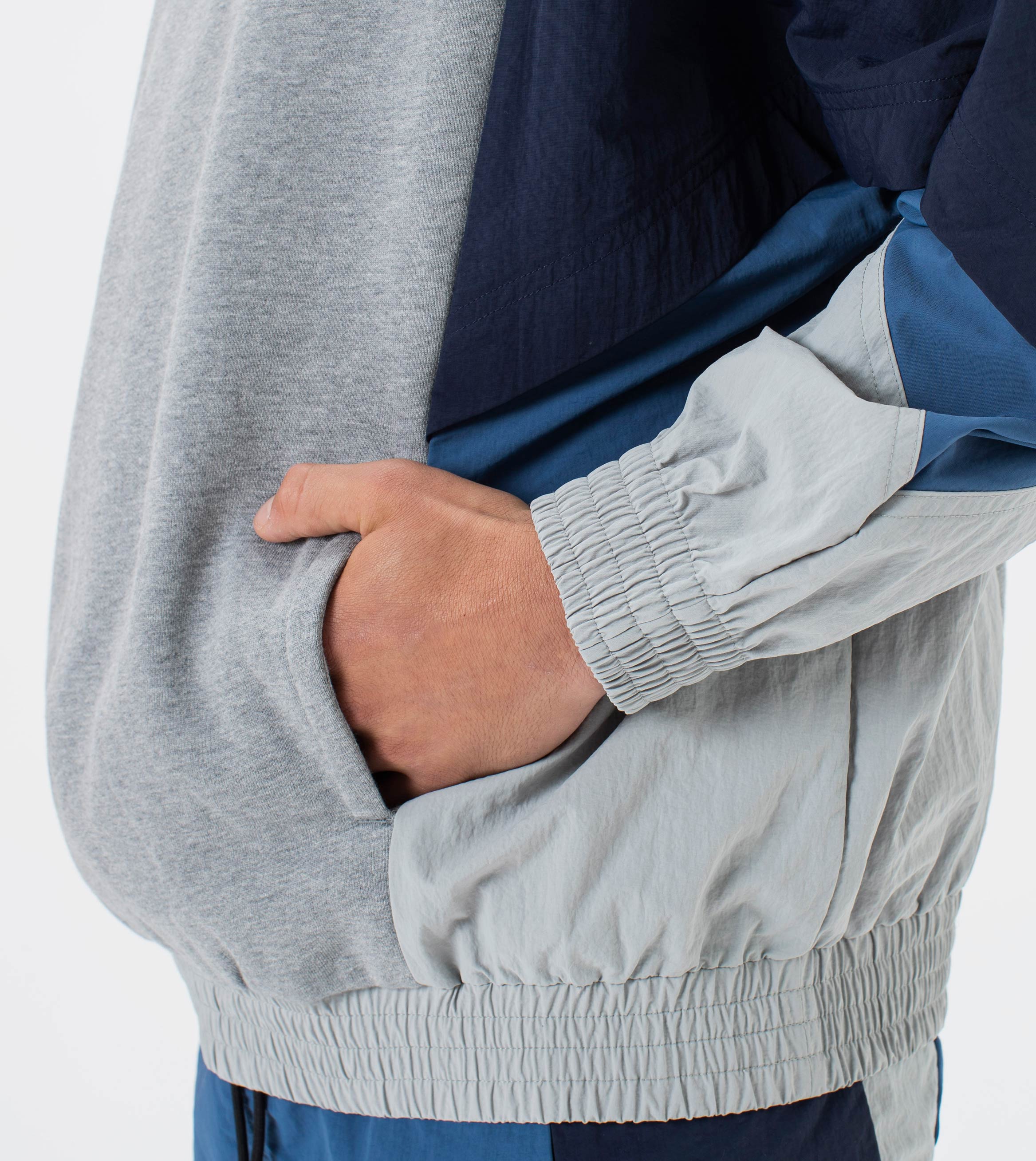 Panel Track Crew Sweat Royal/Indigo
