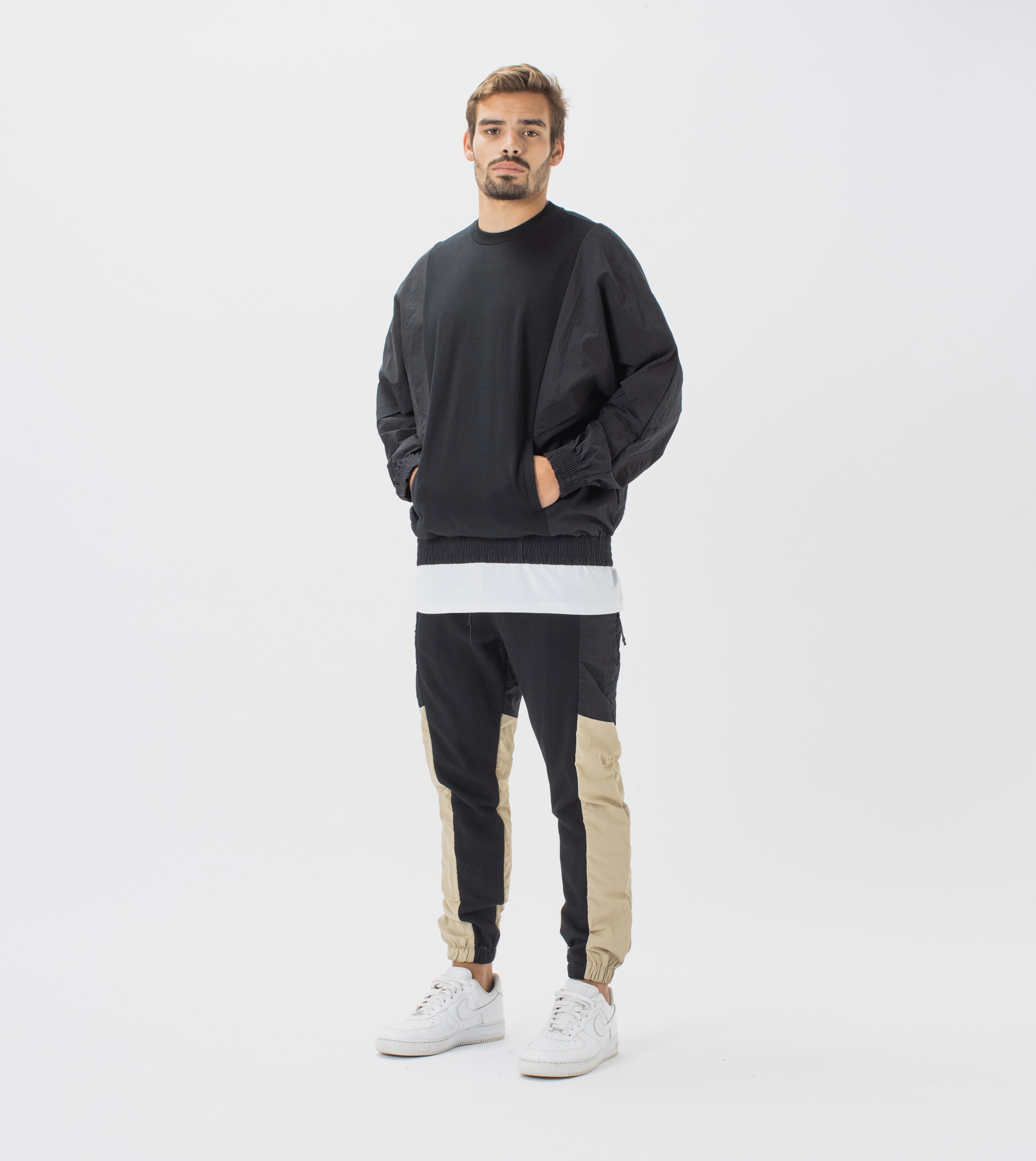 Track Lowgo Crew Sweat Black