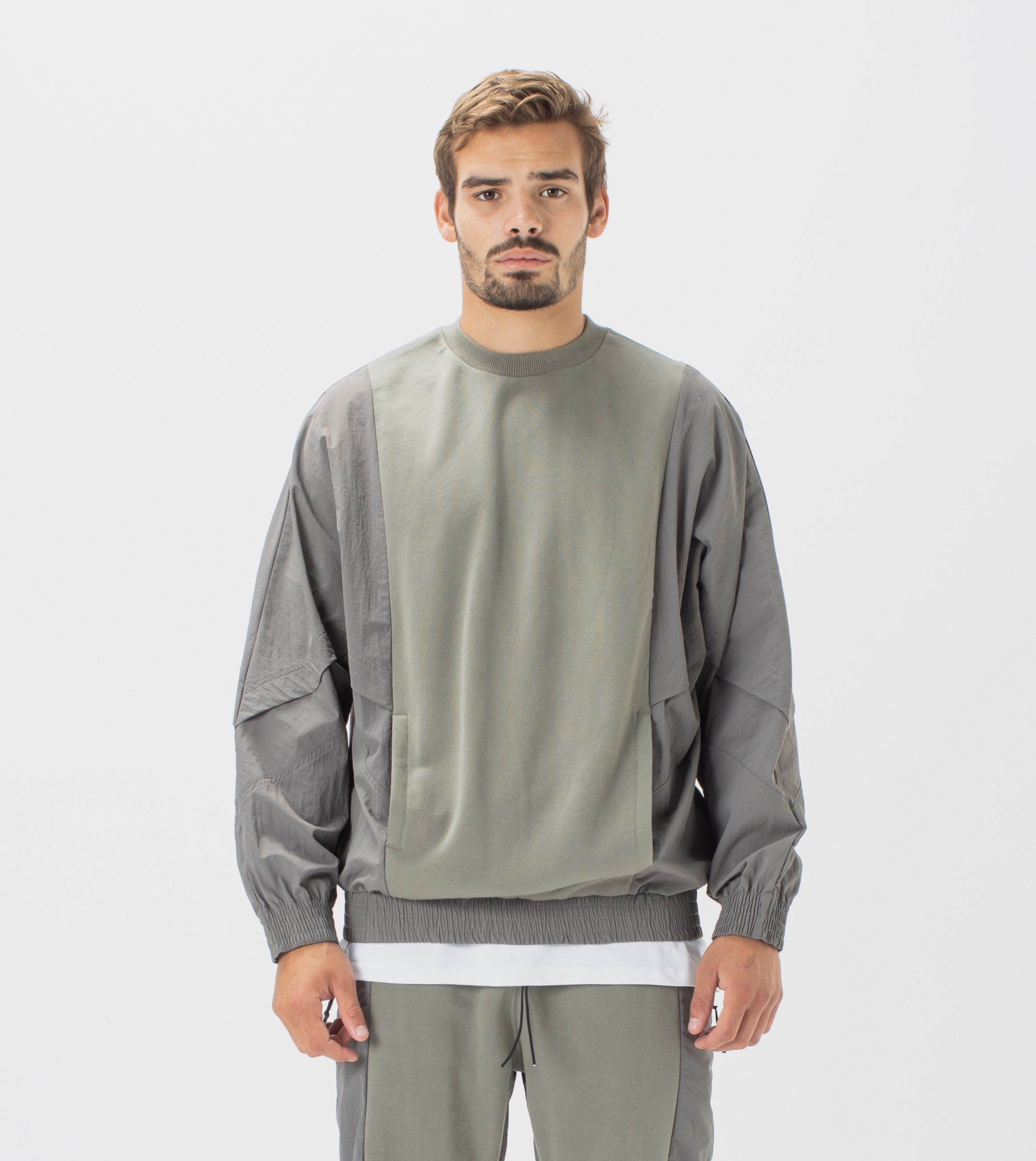 Track Lowgo Crew Sweat Dk Moss