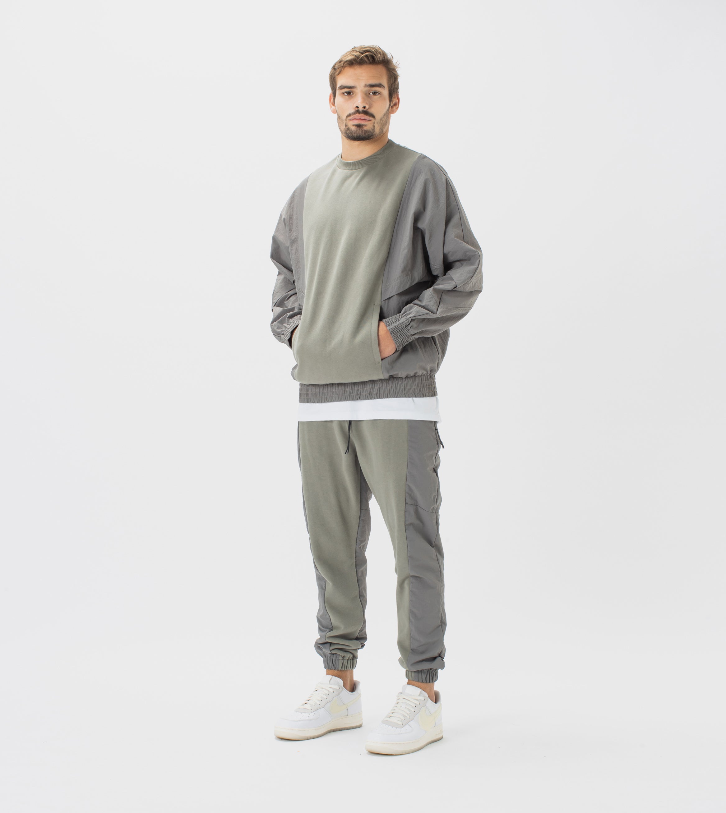 Track Lowgo Crew Sweat Dk Moss