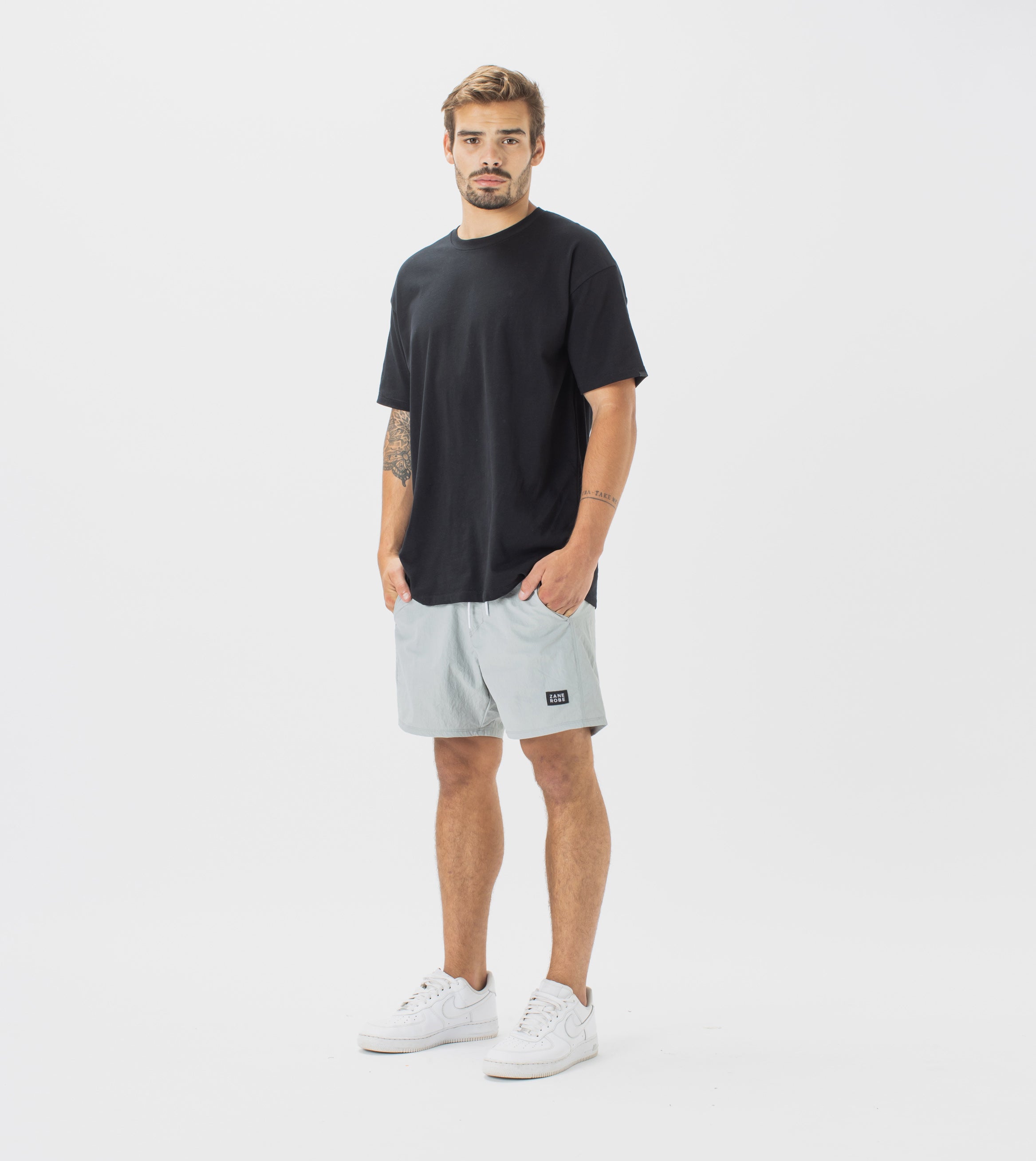 Track Short Ice Grey