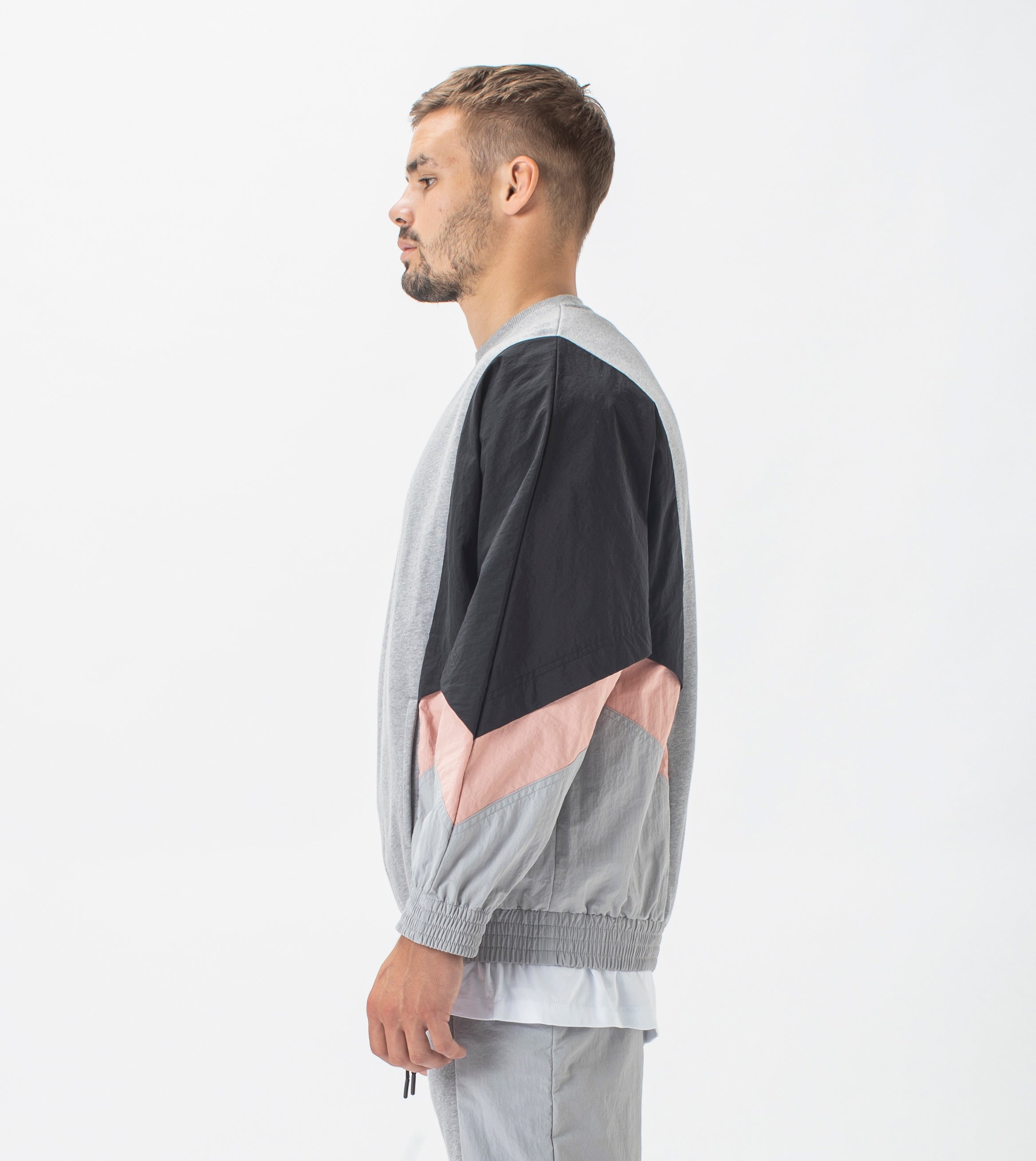 Track Lowgo Crew Sweat Dk Grey Marle