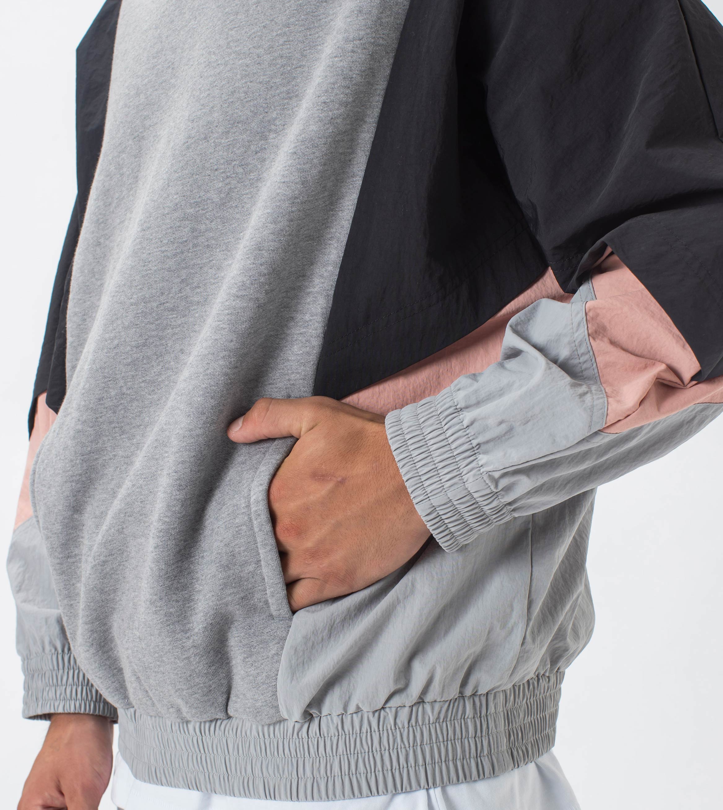 Track Lowgo Crew Sweat Dk Grey Marle